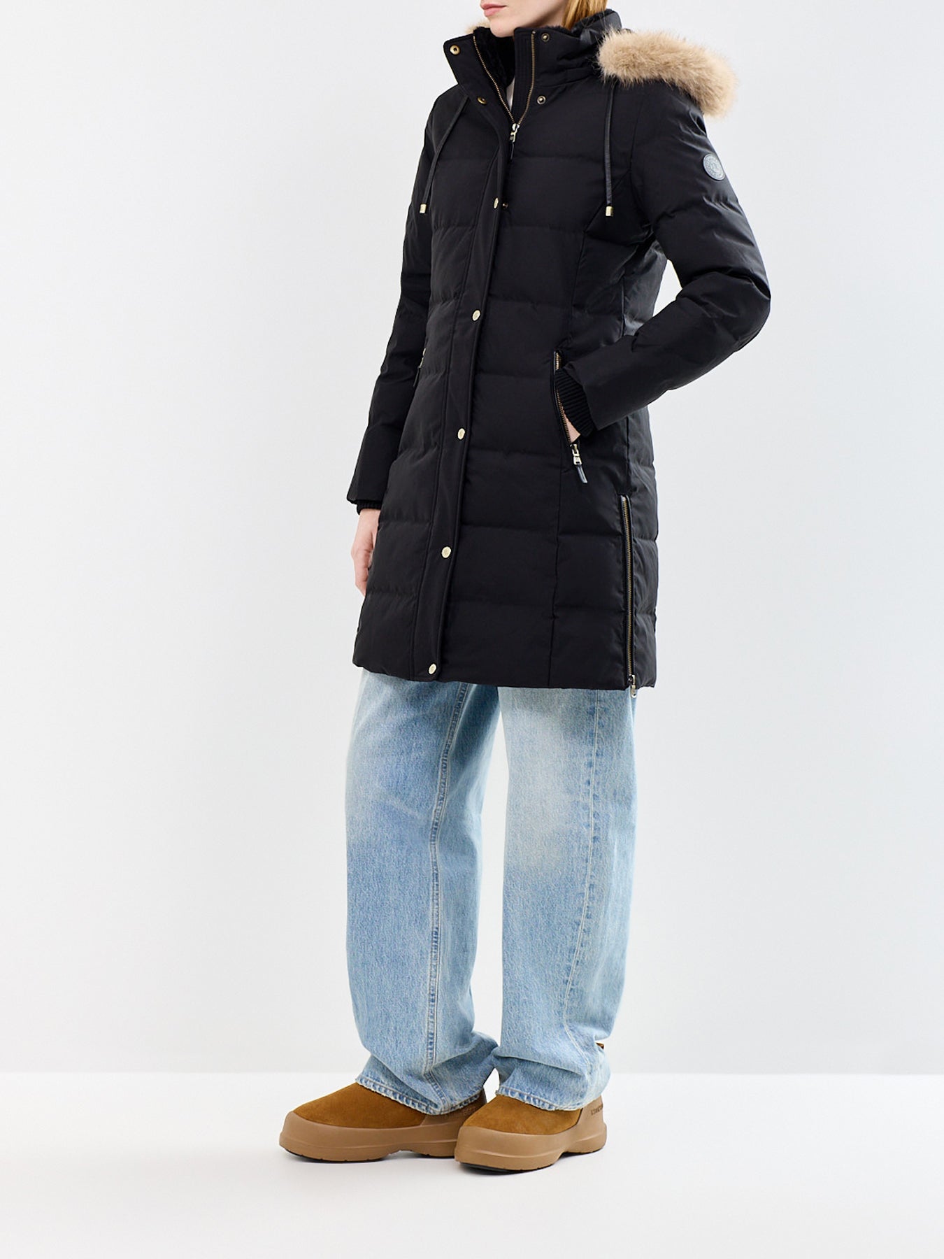 Insulated Puffer Coat Black