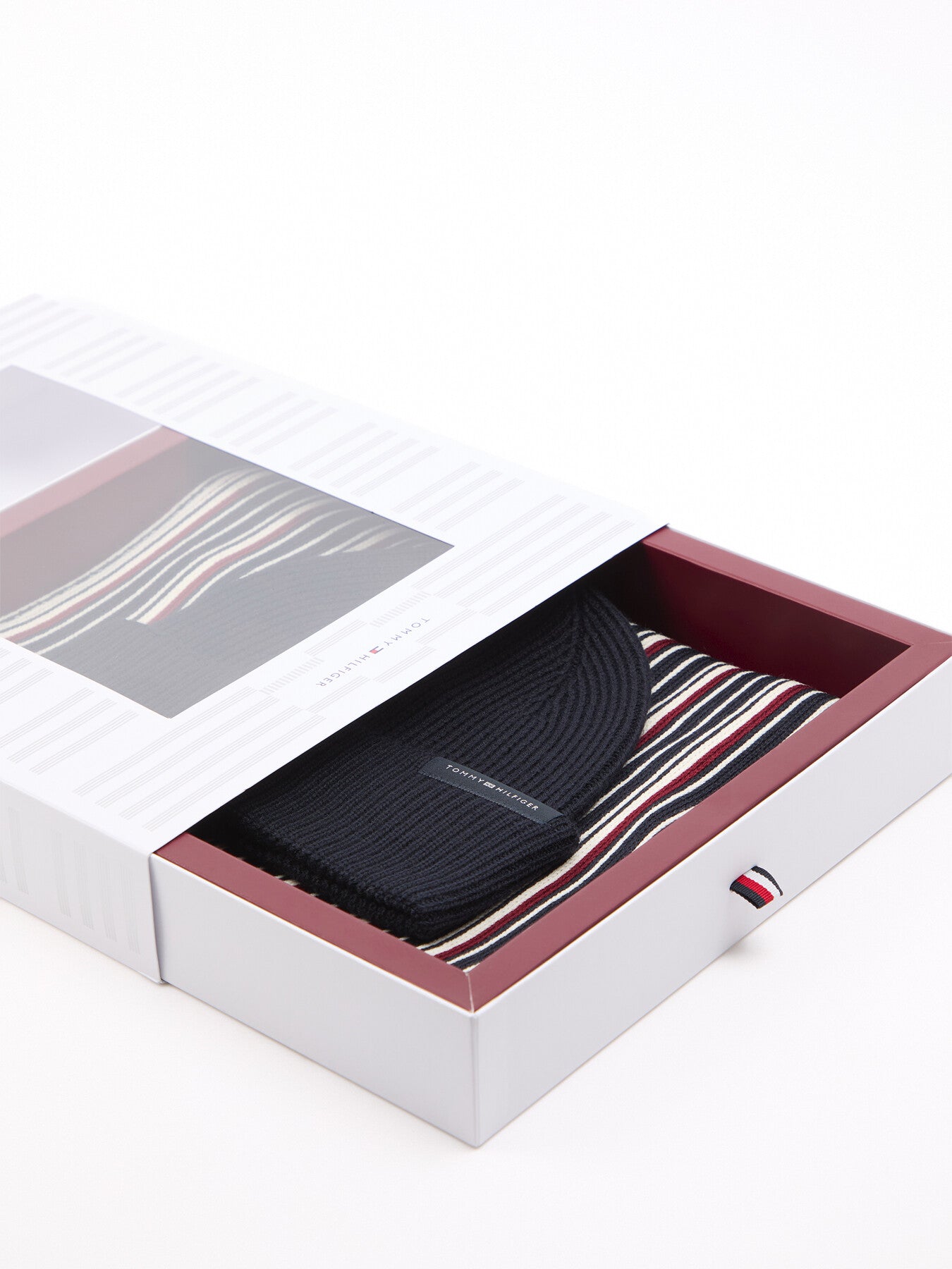 Striped Scarf and Beanie Gift Set