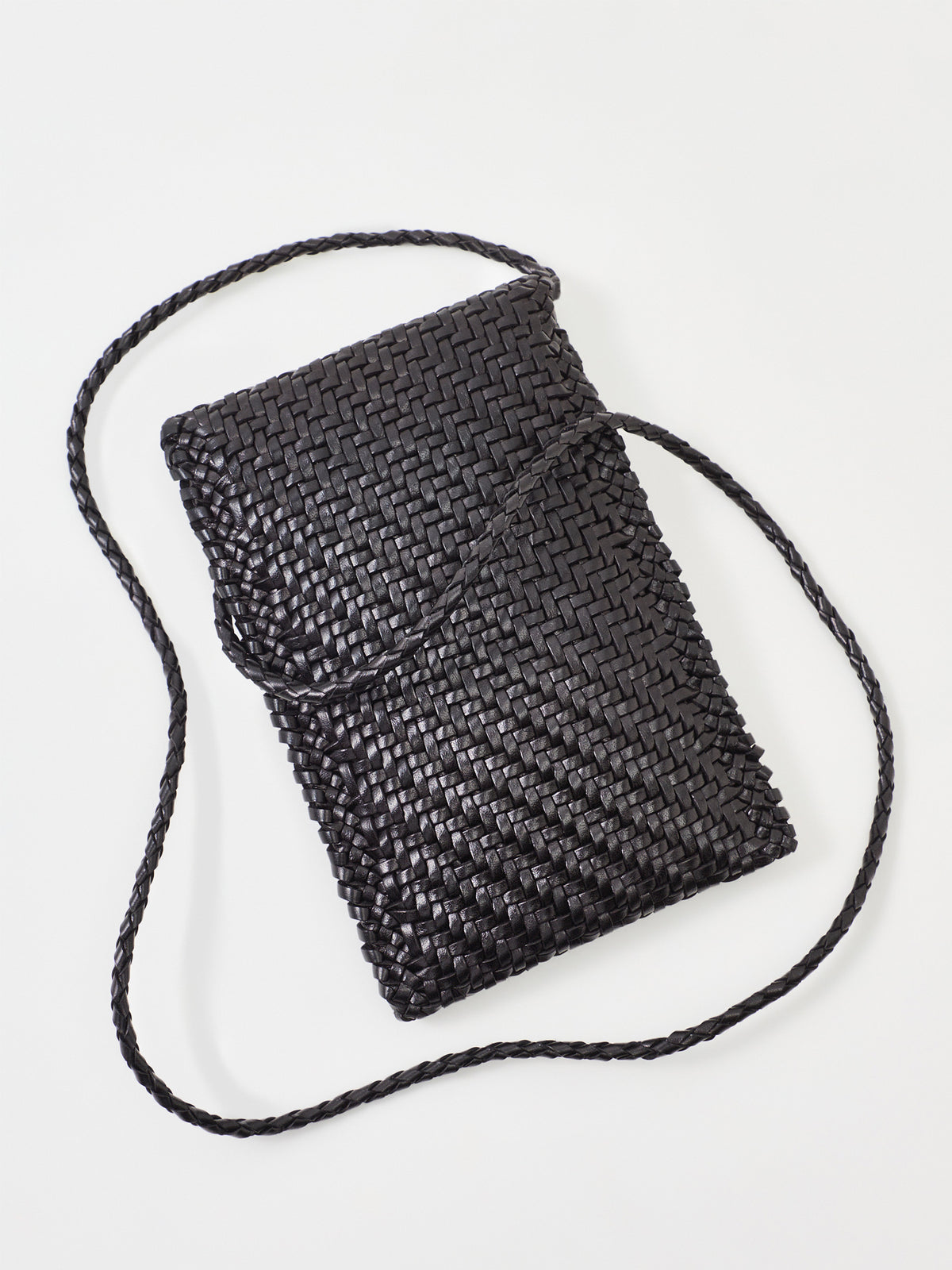 Woven Phone Crossbody Bag