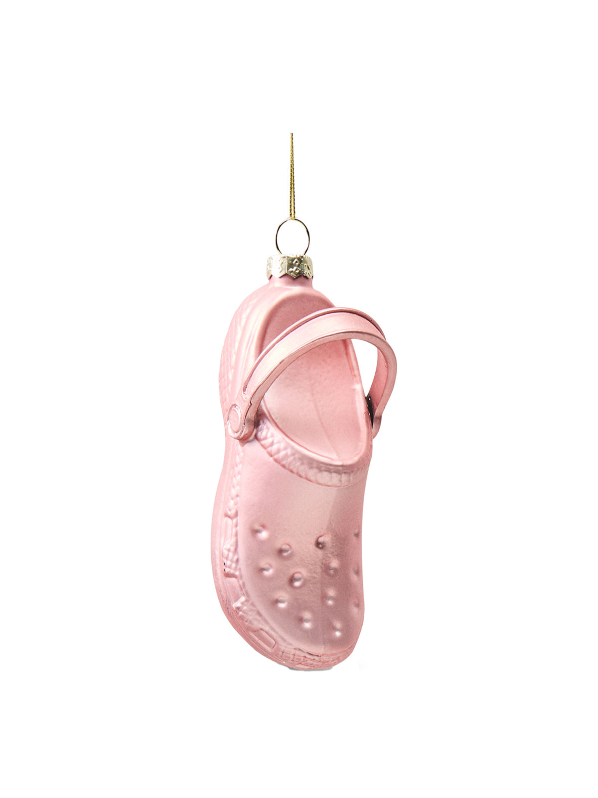 Glass Croc Christmas Hanging Decoration