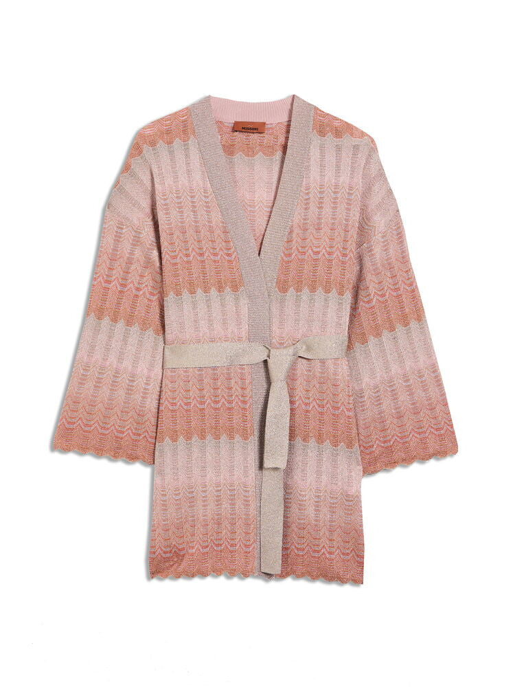 Multicolor Zigzag Cardigan