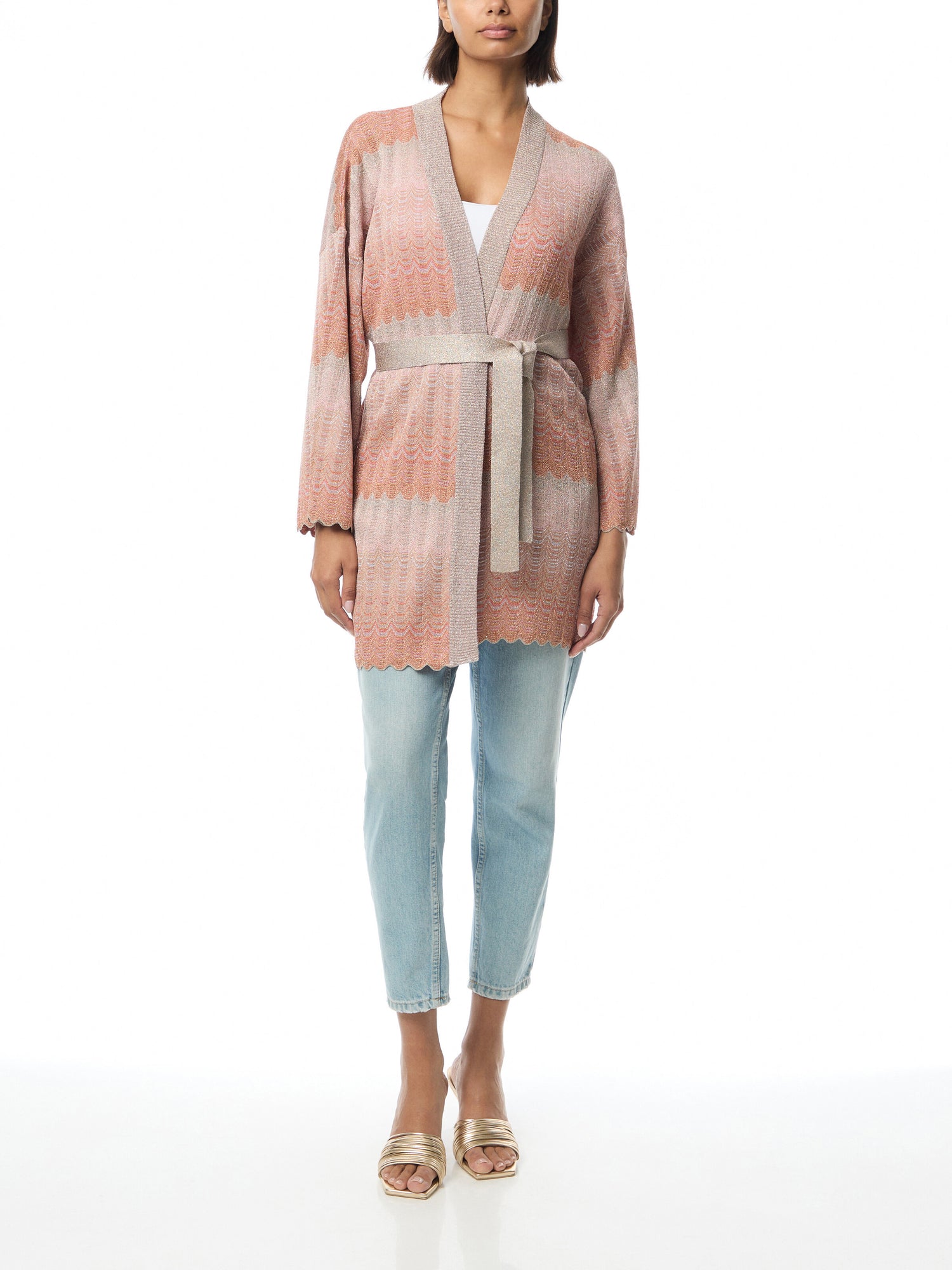 Multicolor Zigzag Cardigan