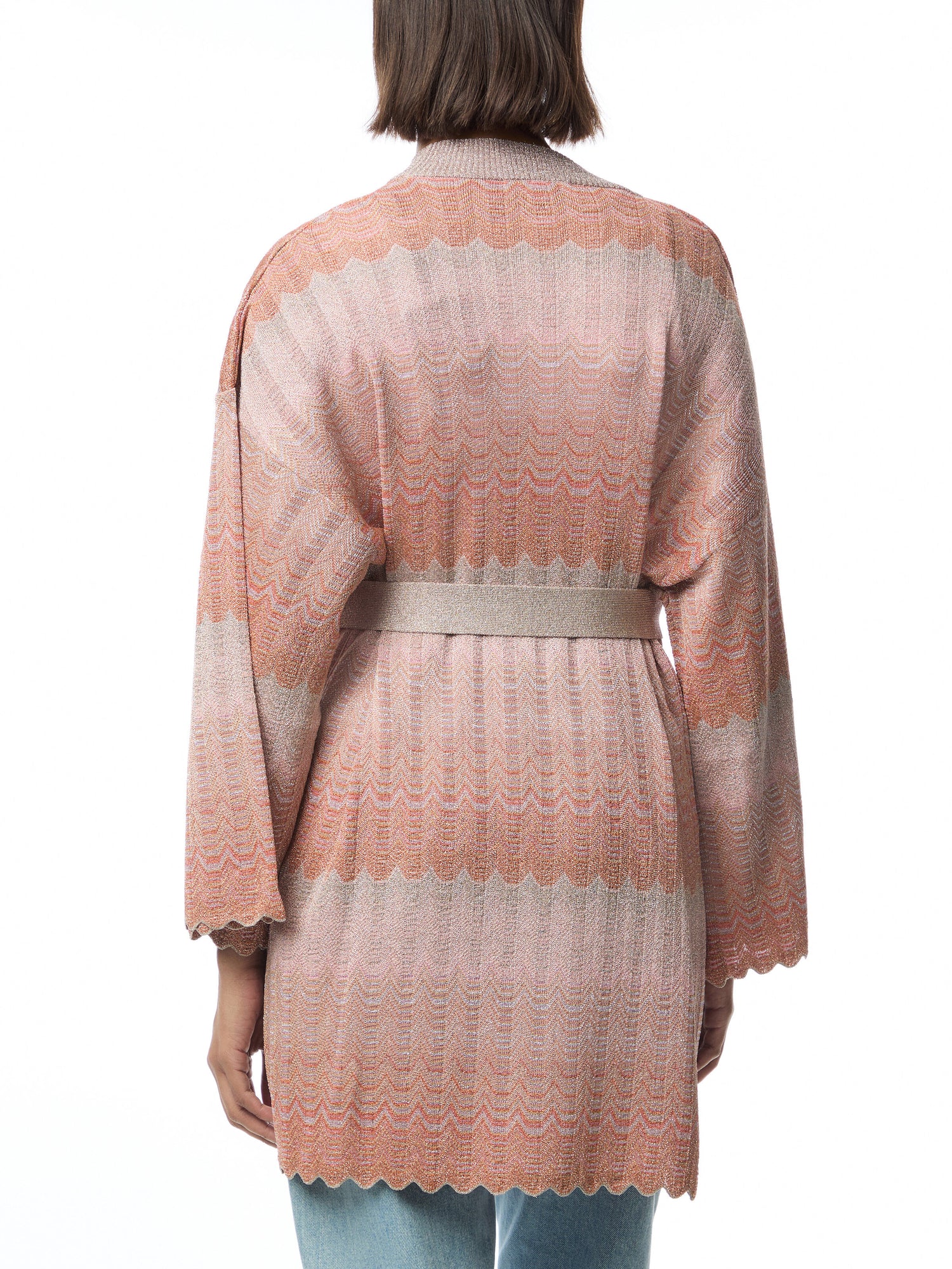 Multicolor Zigzag Cardigan