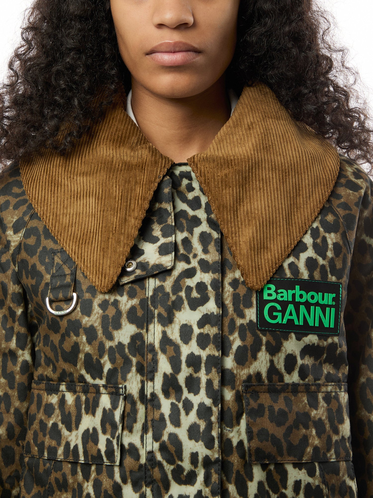 Womens Barbour x GANNI Printed Wax Anorak Smock