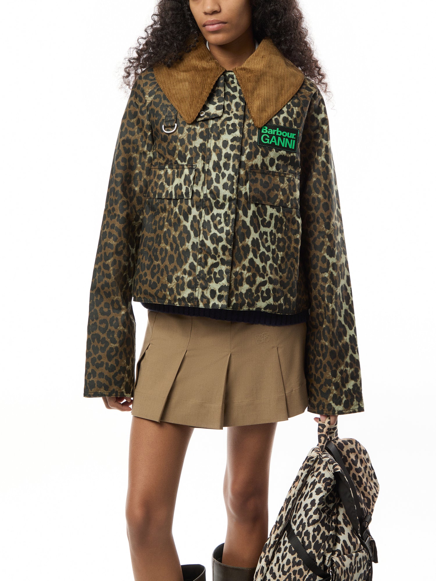 Womens Barbour x GANNI Printed Wax Anorak Smock
