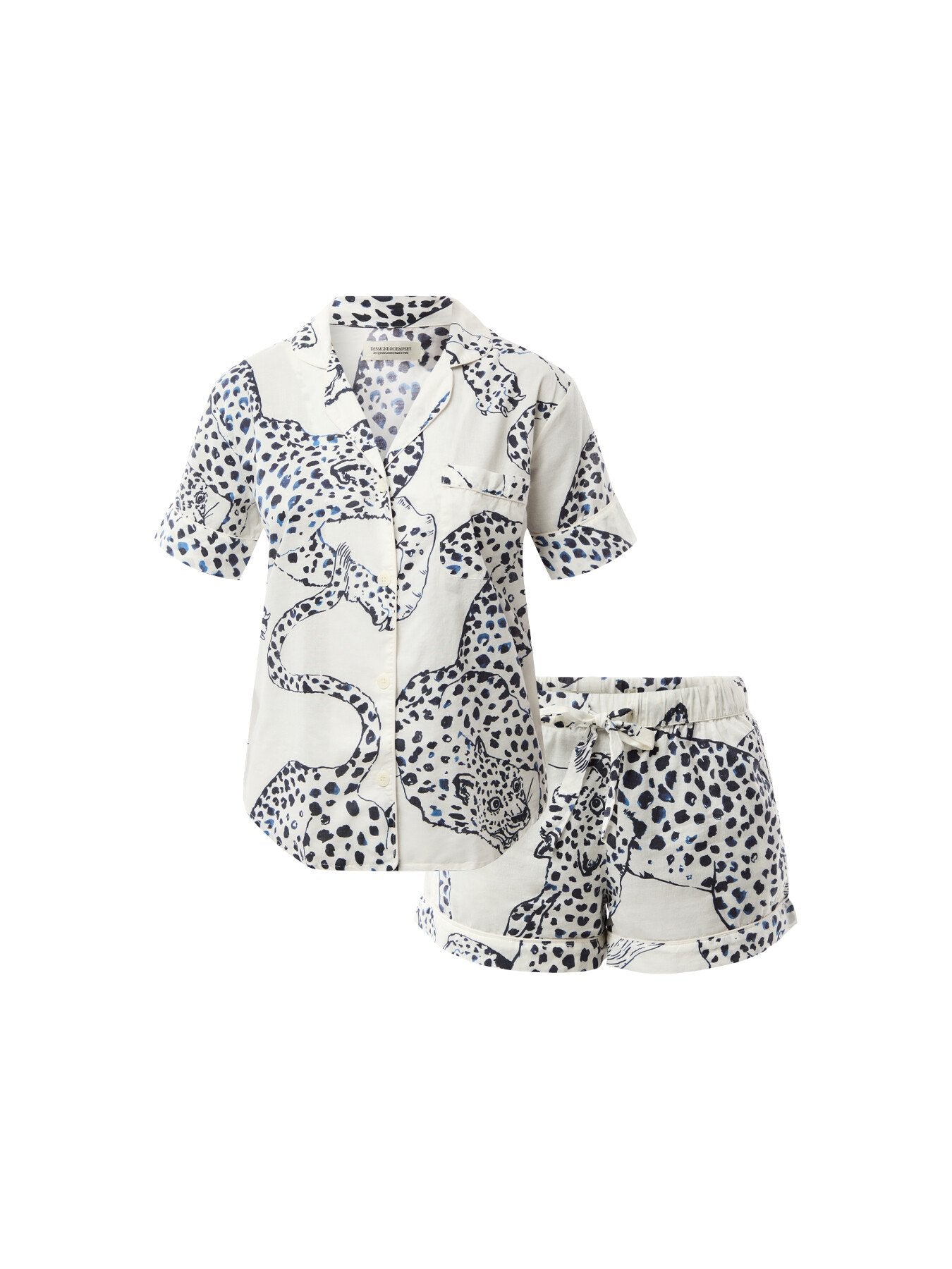 Jag Short Sleeve Pyjama Set Cream