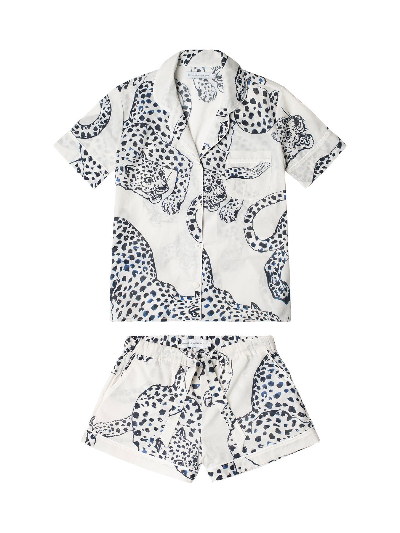 Jag Short Sleeve Pyjama Set Cream