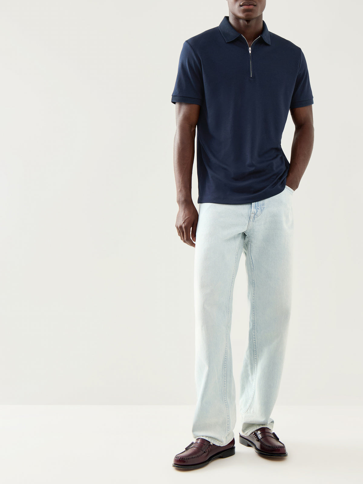 Fave Zip Short Sleeves Polo T-Shirt