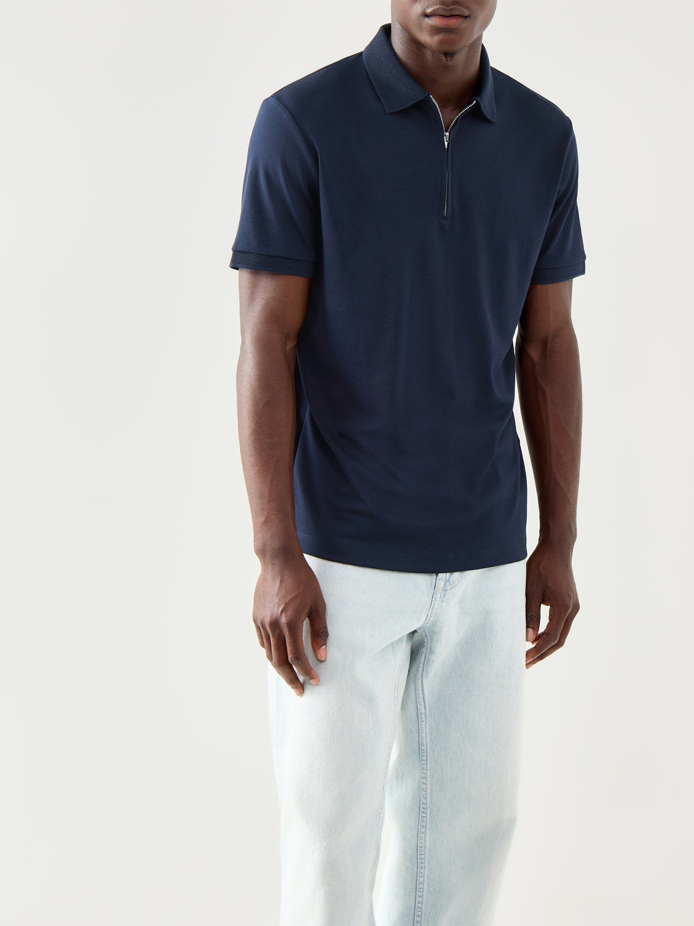 Fave Zip Short Sleeves Polo T-Shirt