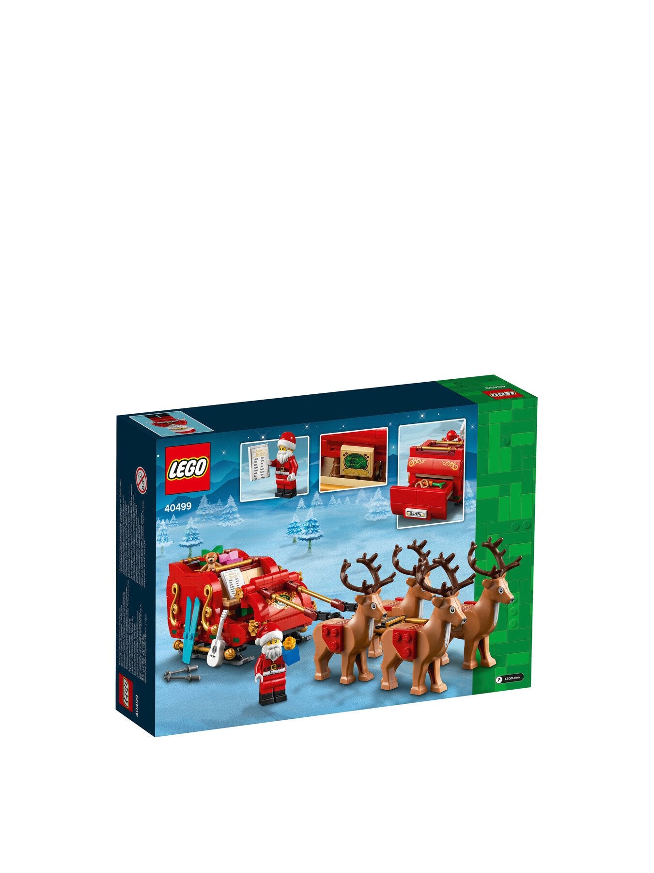 LEGO Iconic Santa’s Sleigh Christmas Building Toy 40499