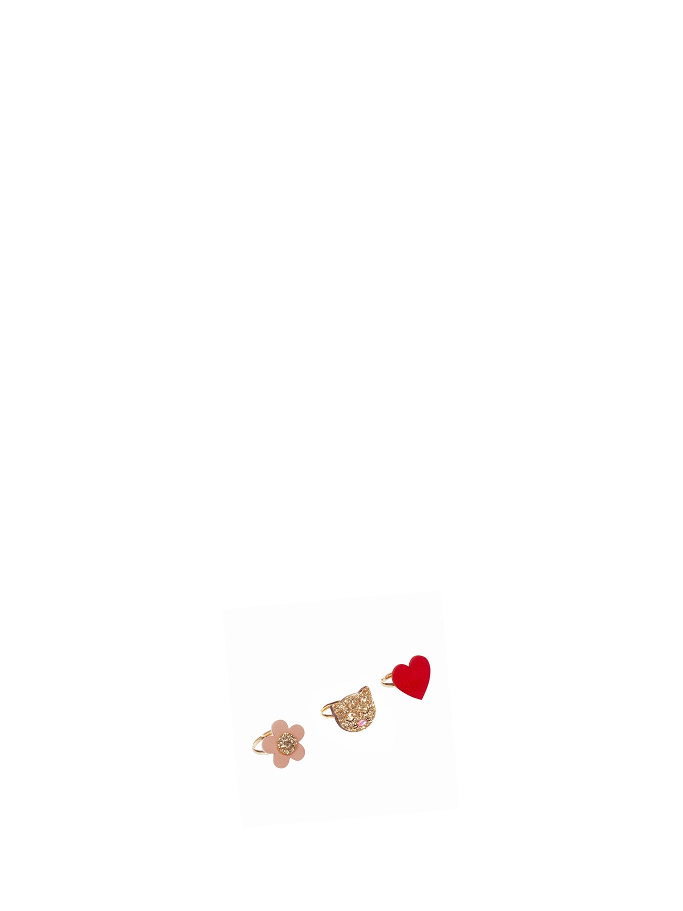 Clara Cat Ring Set Pink