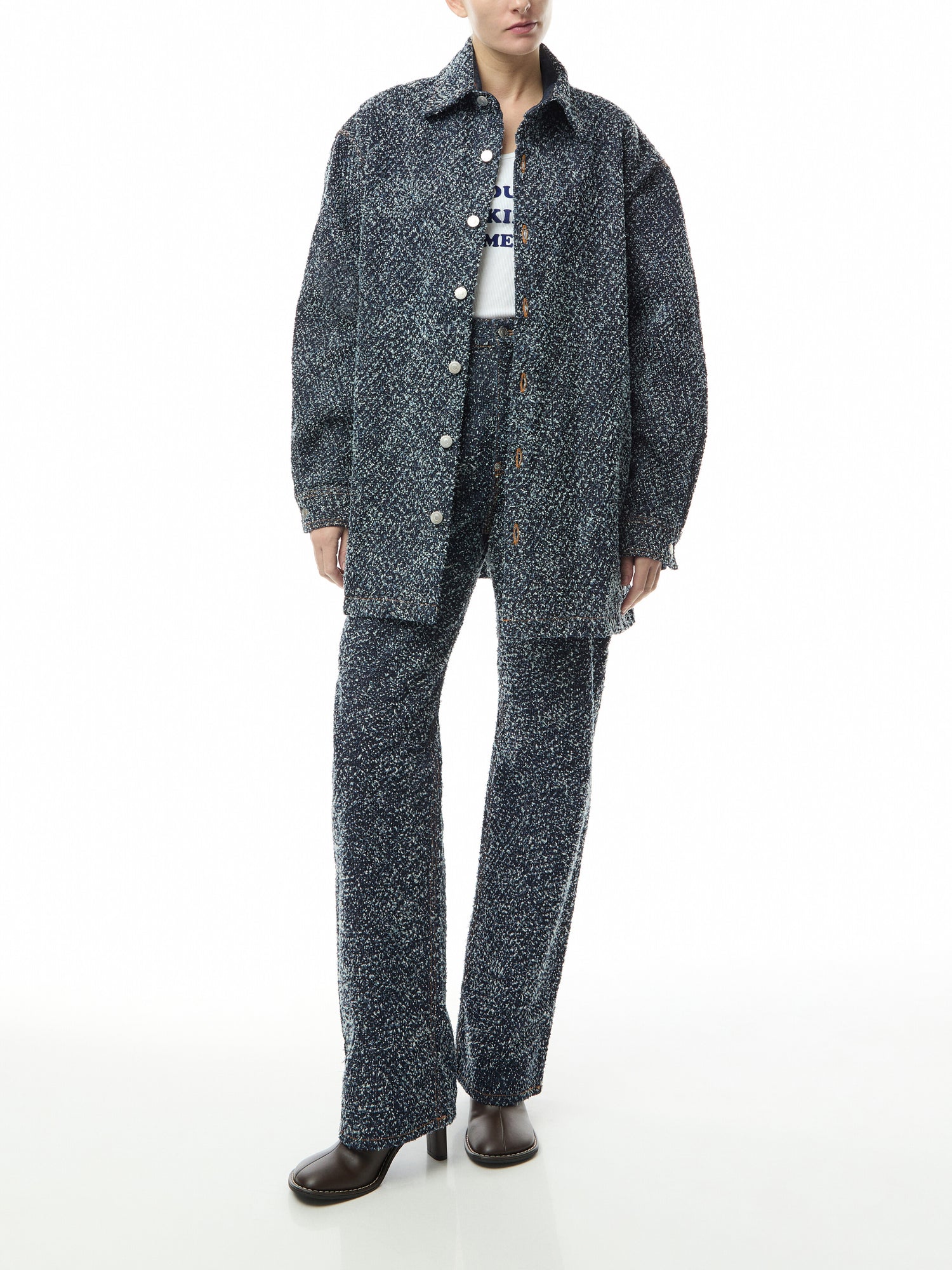 Boucle Denim Overshirt