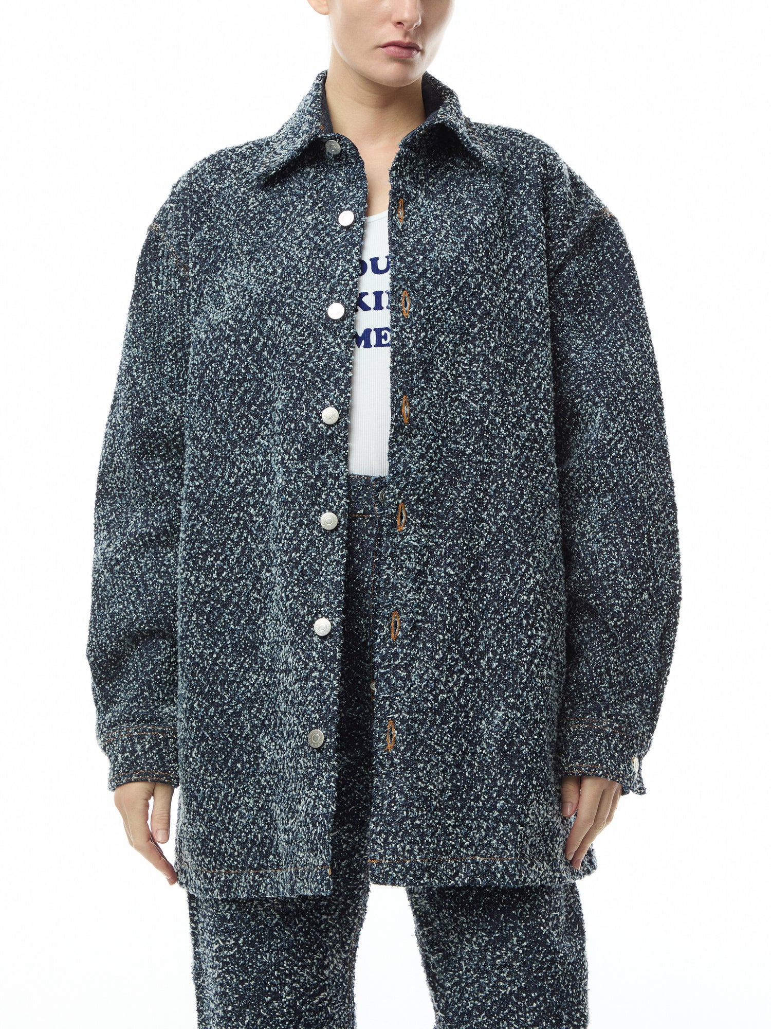 Boucle Denim Overshirt