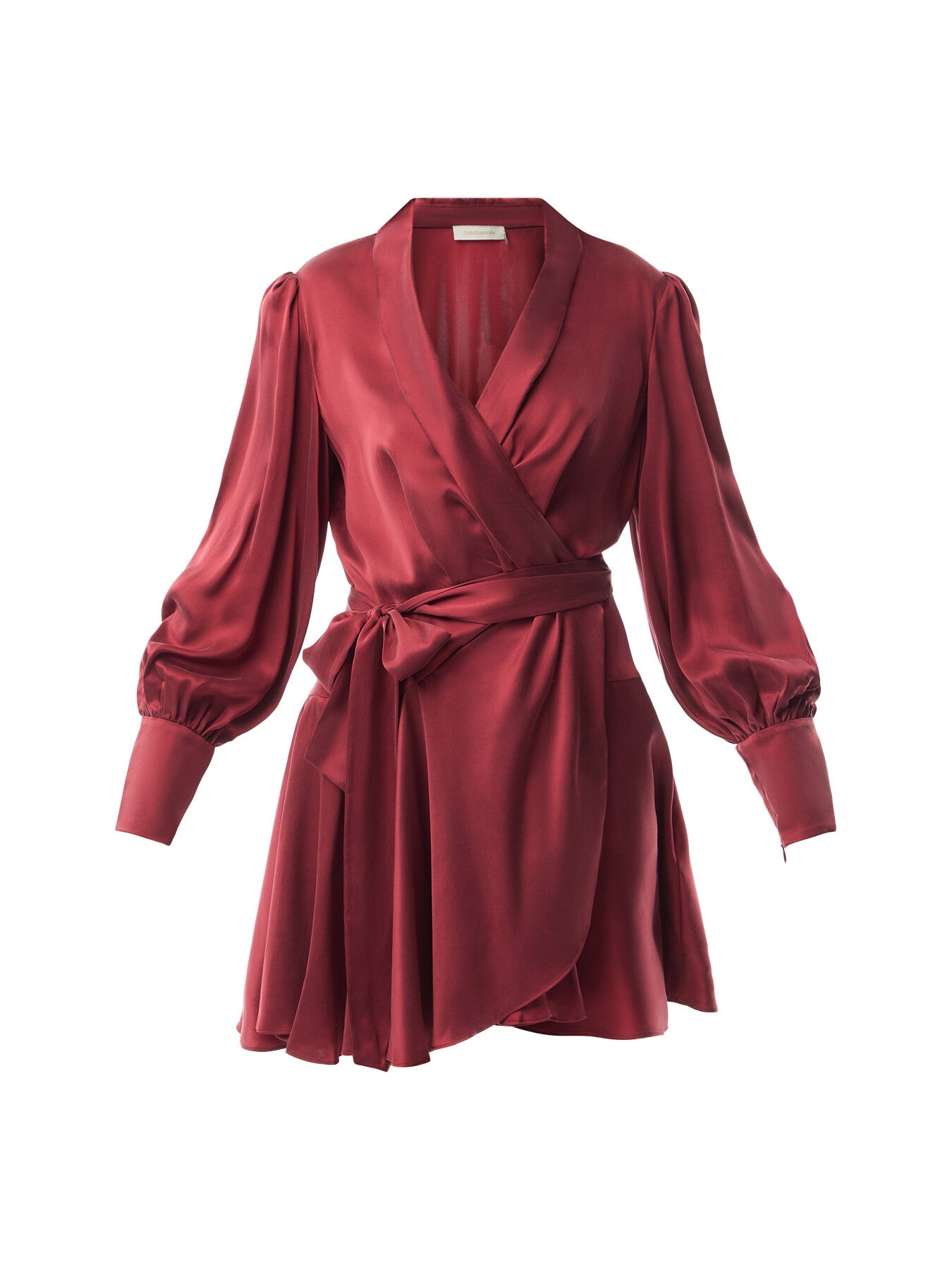 Silk Wrap Mini Dress