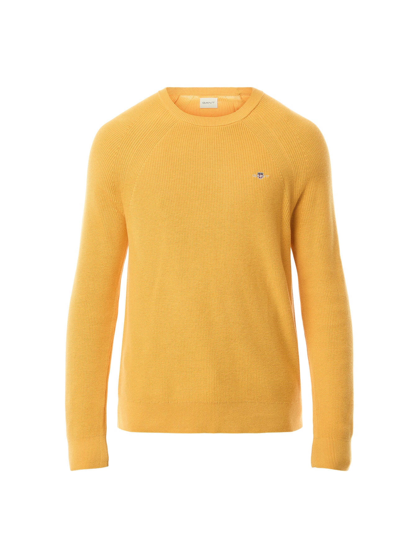 Ribbed Cotton Wool Crew Neck Sweater