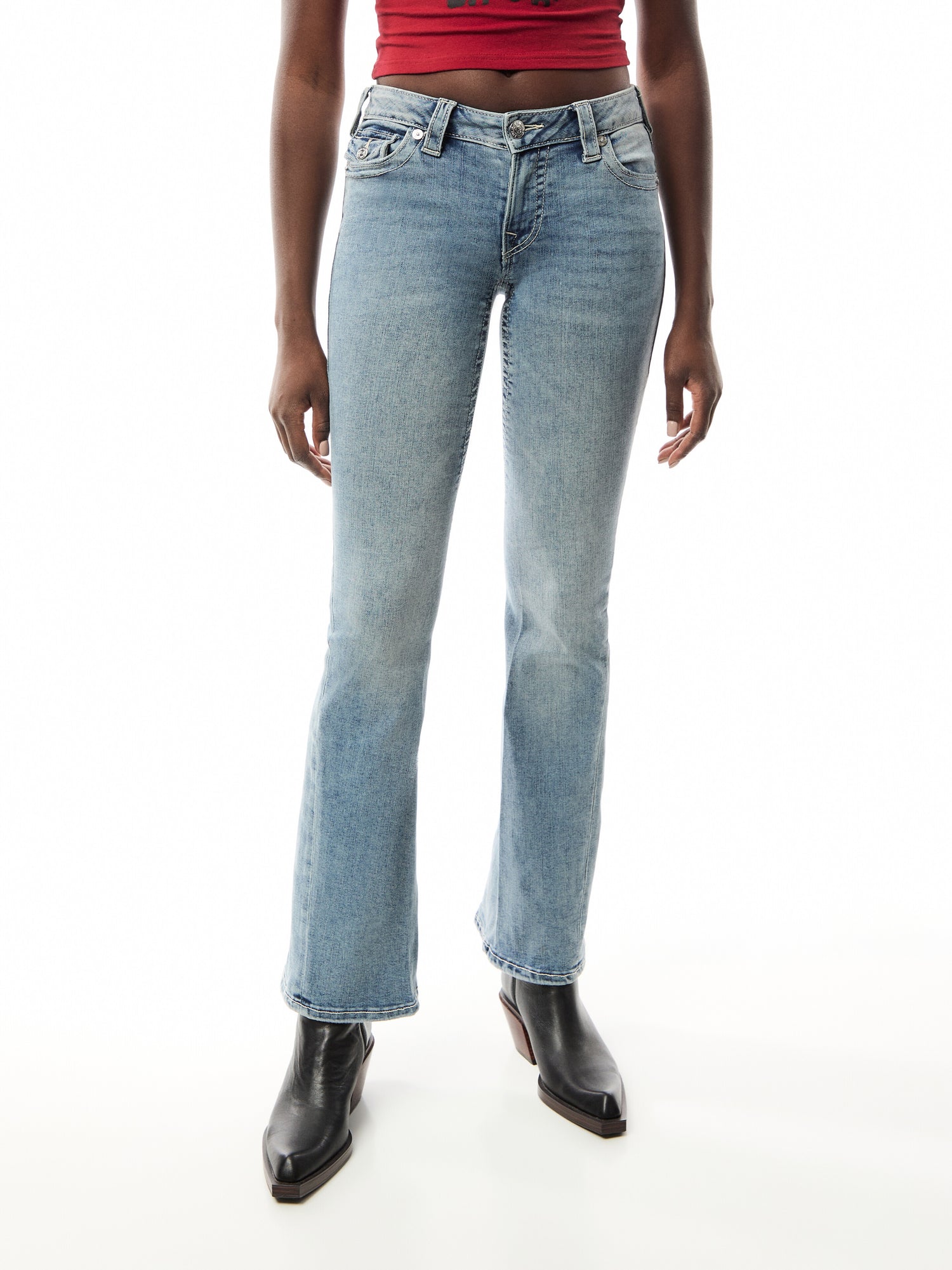 Joey Mid Rise Flare Flap