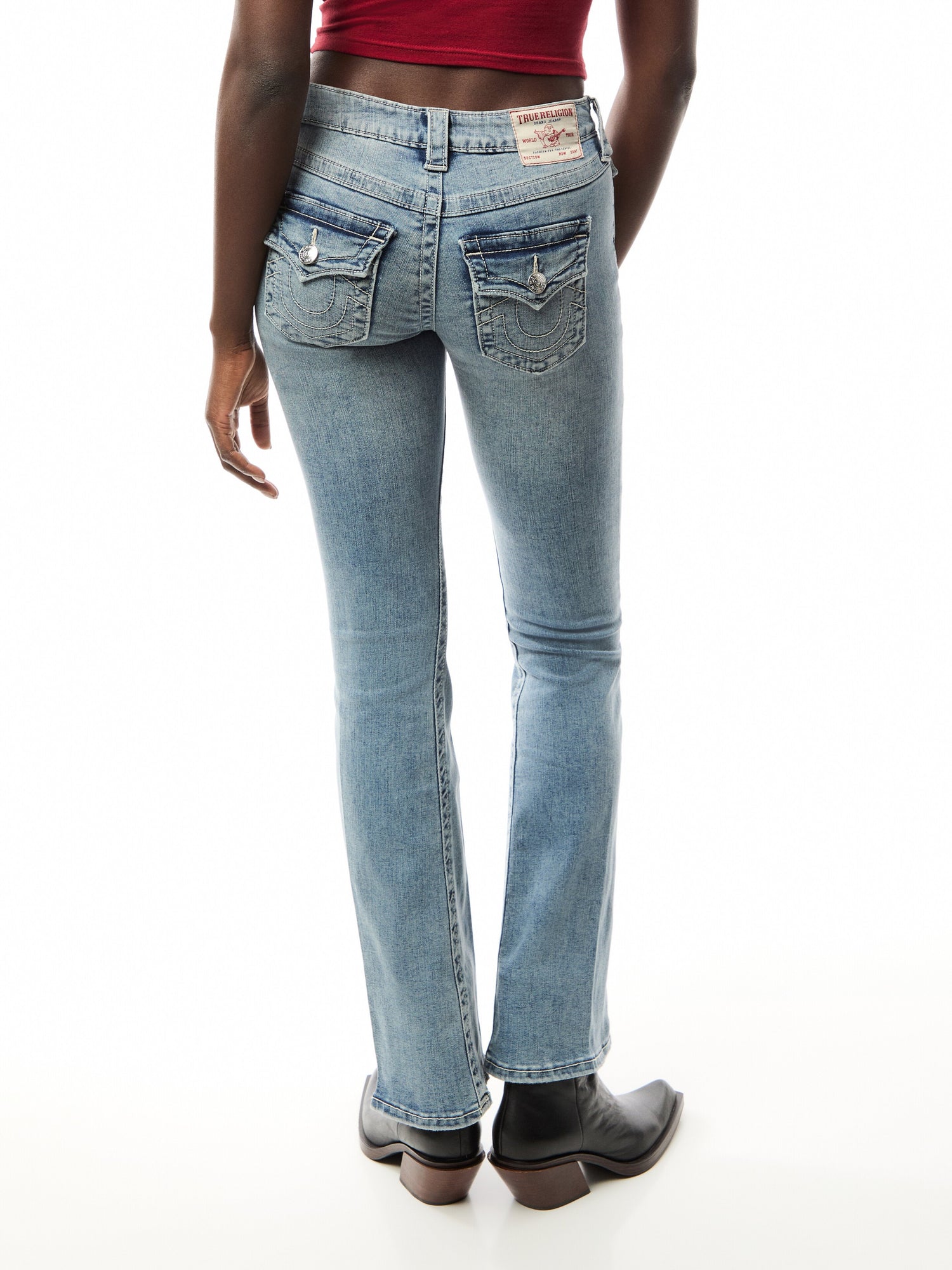 Joey Mid Rise Flare Flap