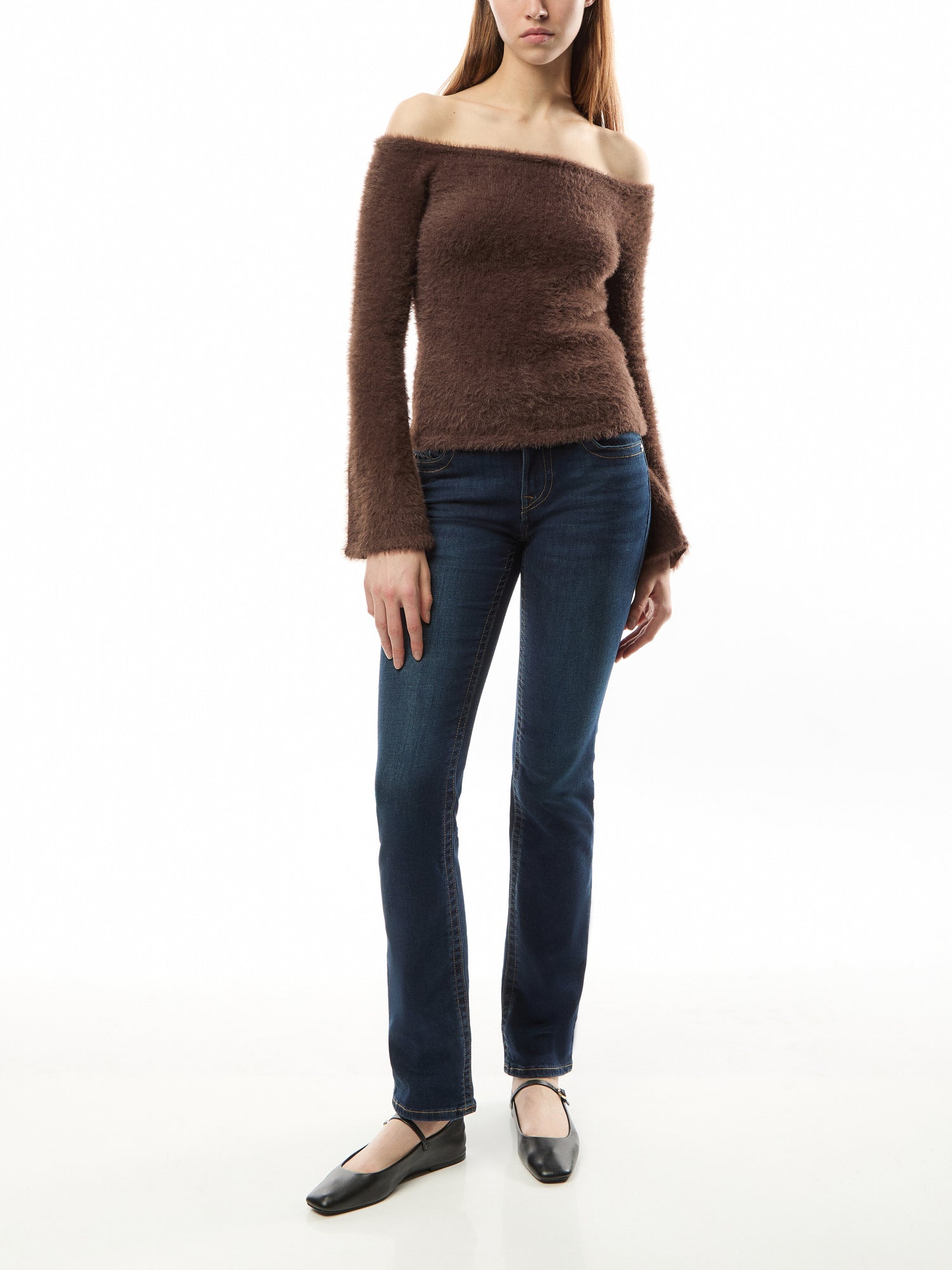 Billie Mid Rise Straight Jeans