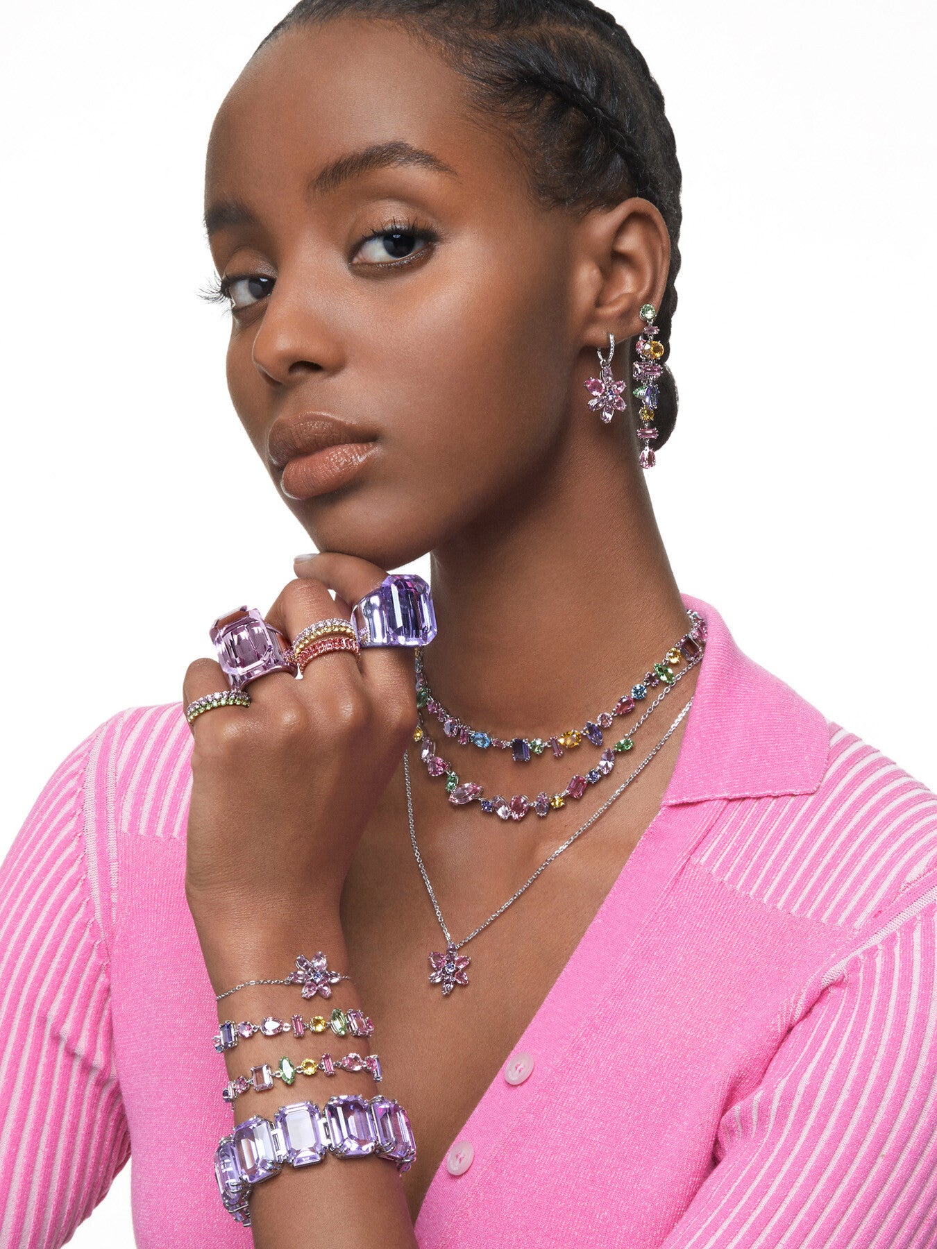 Gema Mixed Cuts Chain Necklace