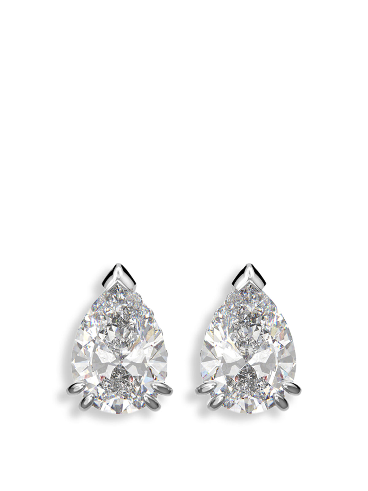 Millenia Pear Cut Stud Earrings