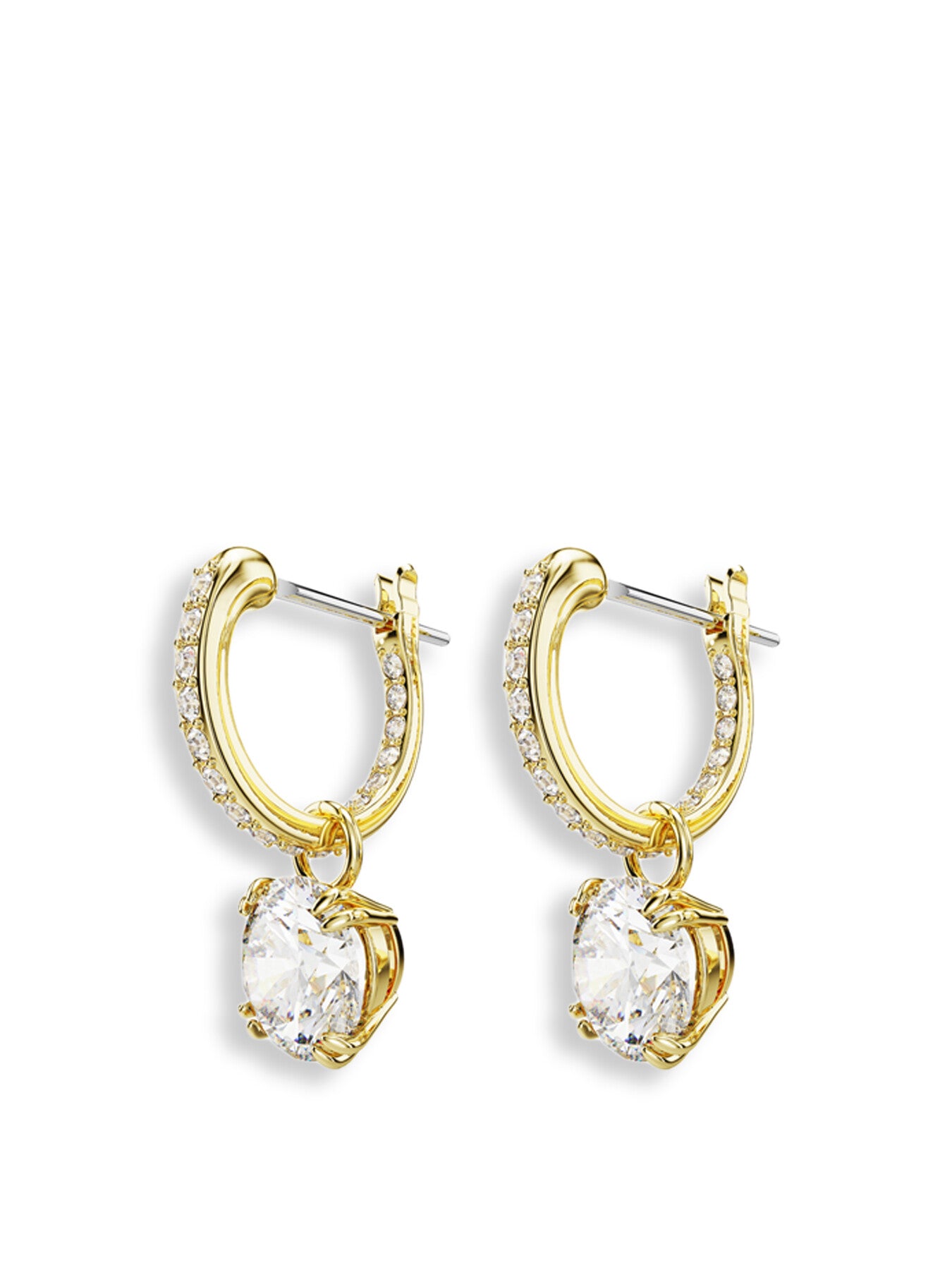 Constella Round Cut Drop Earrings