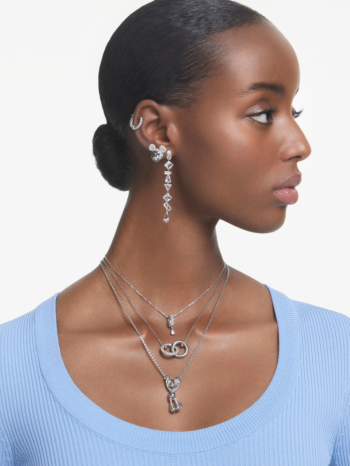 Mesmera Asymmetrical Long Earrings