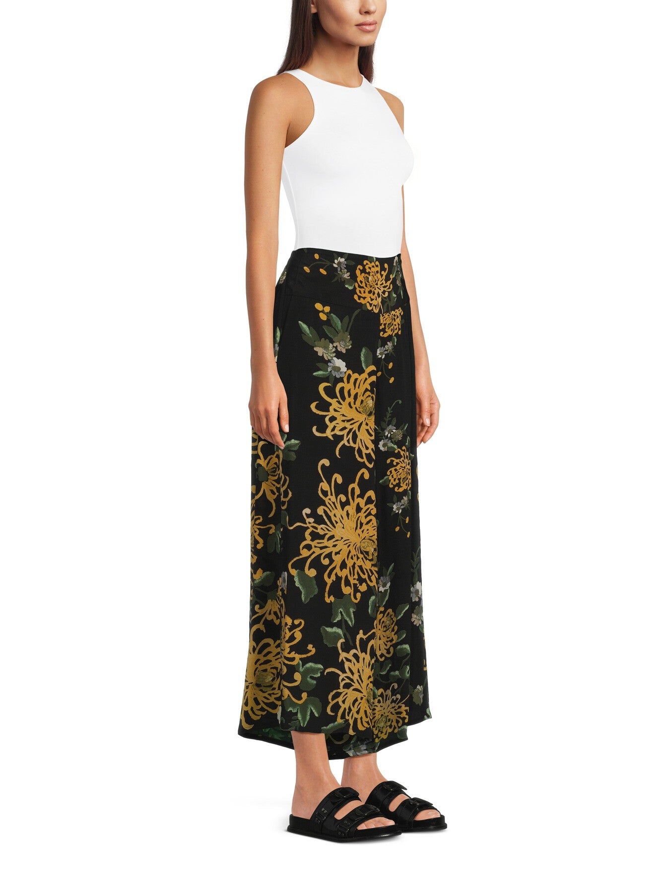 Crepe Palazzo Pants