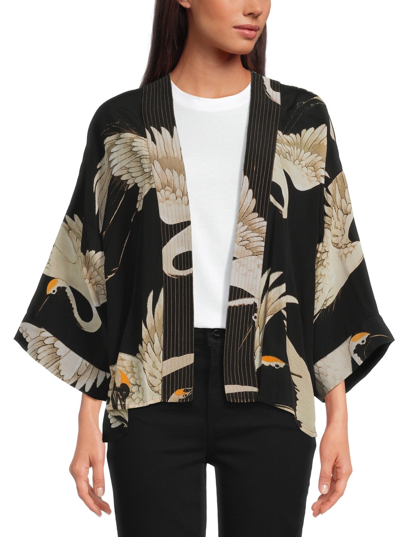 Crepe Kimono Jacket