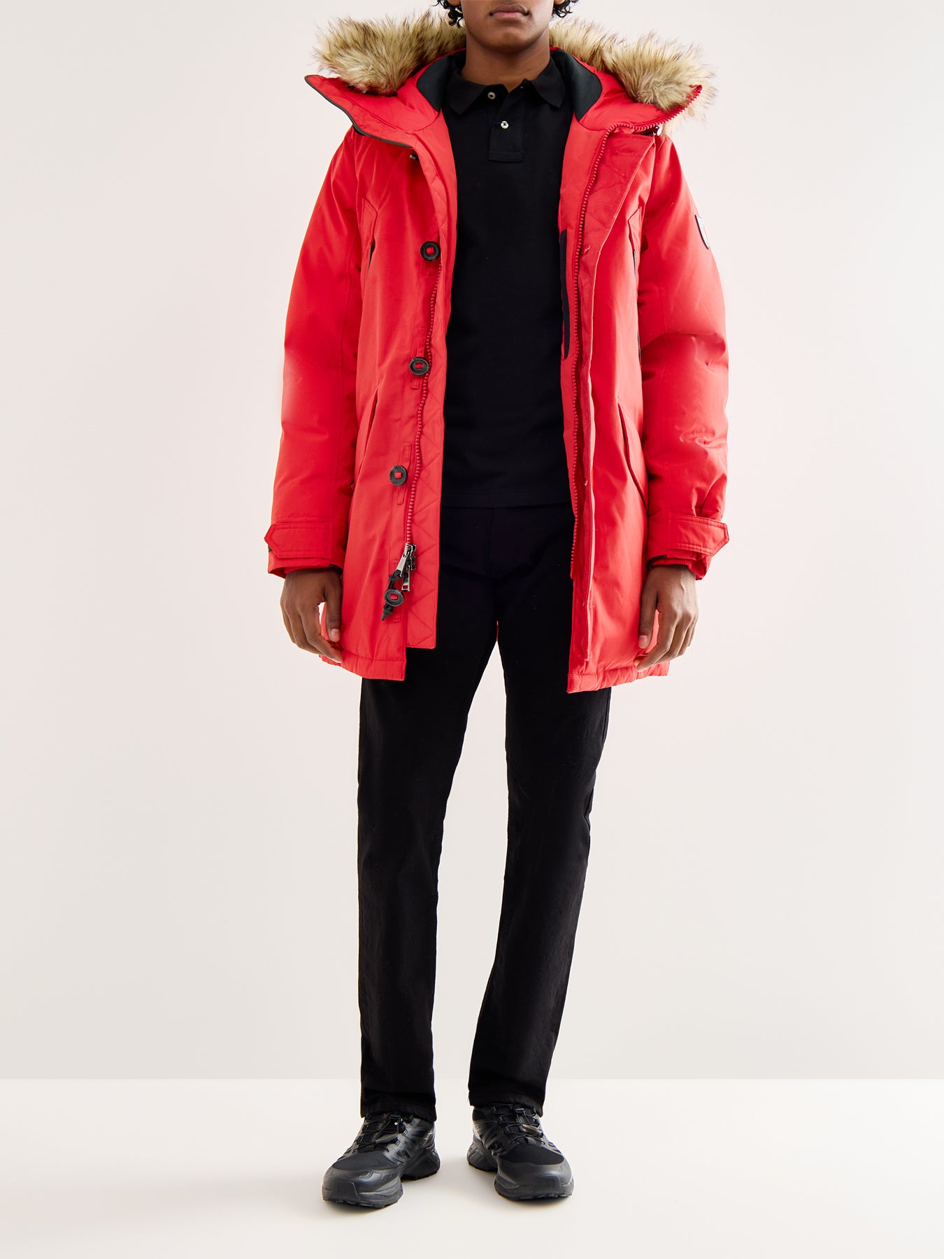 Annex Insulated Faux Fur Hood Parka Rl 2000 Red