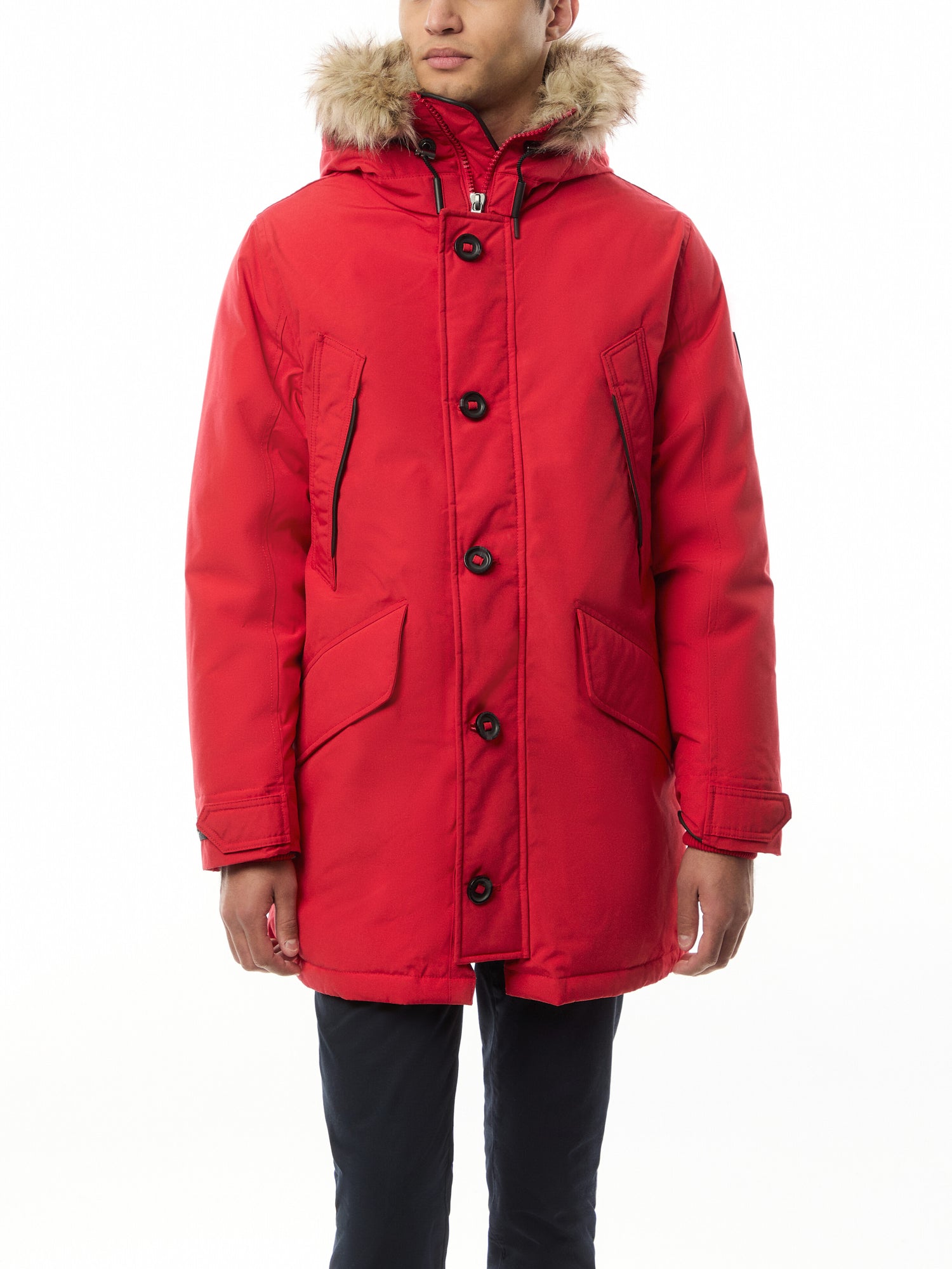Annex Insulated Faux Fur Hood Parka Rl 2000 Red