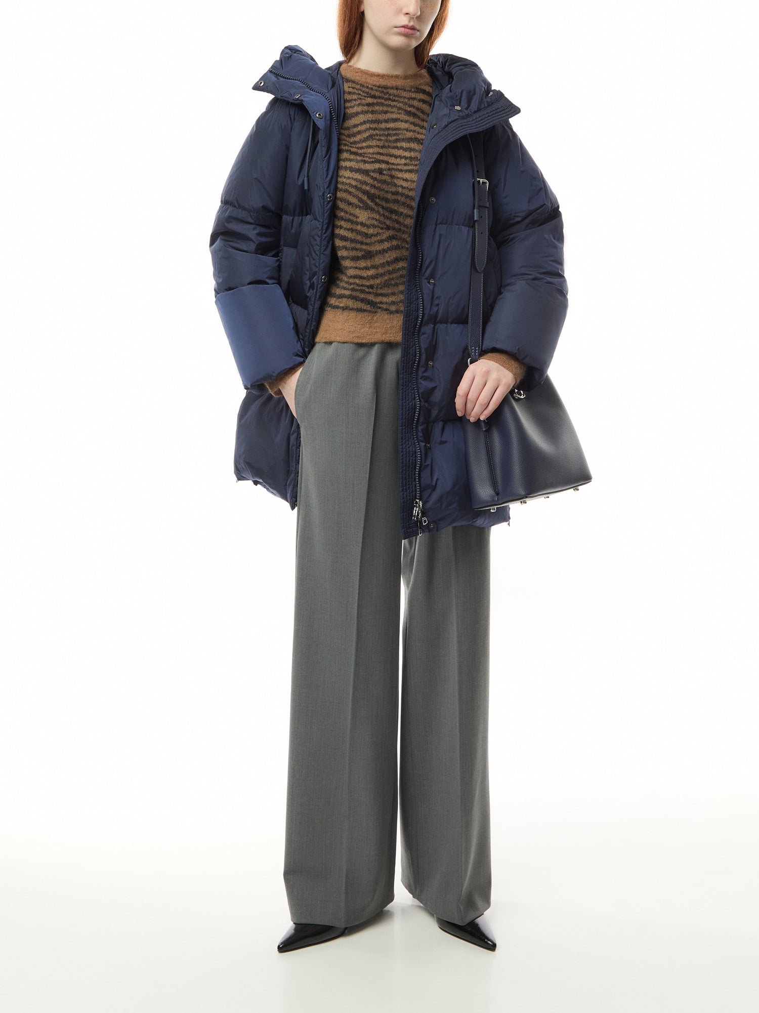 Newbembo Quilted Coat with Hood