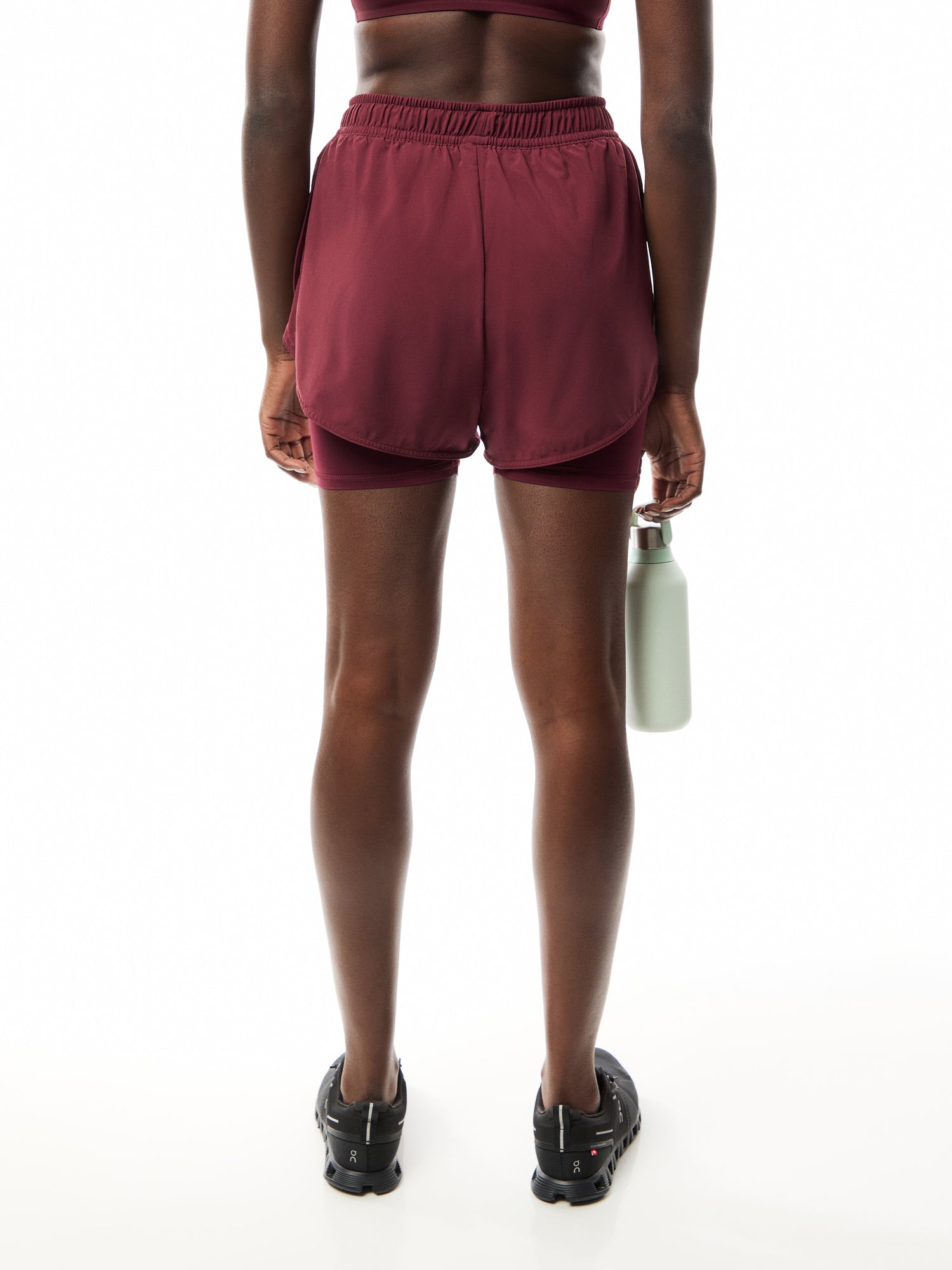 TruePurpose 2-in-1 Training Shorts Red