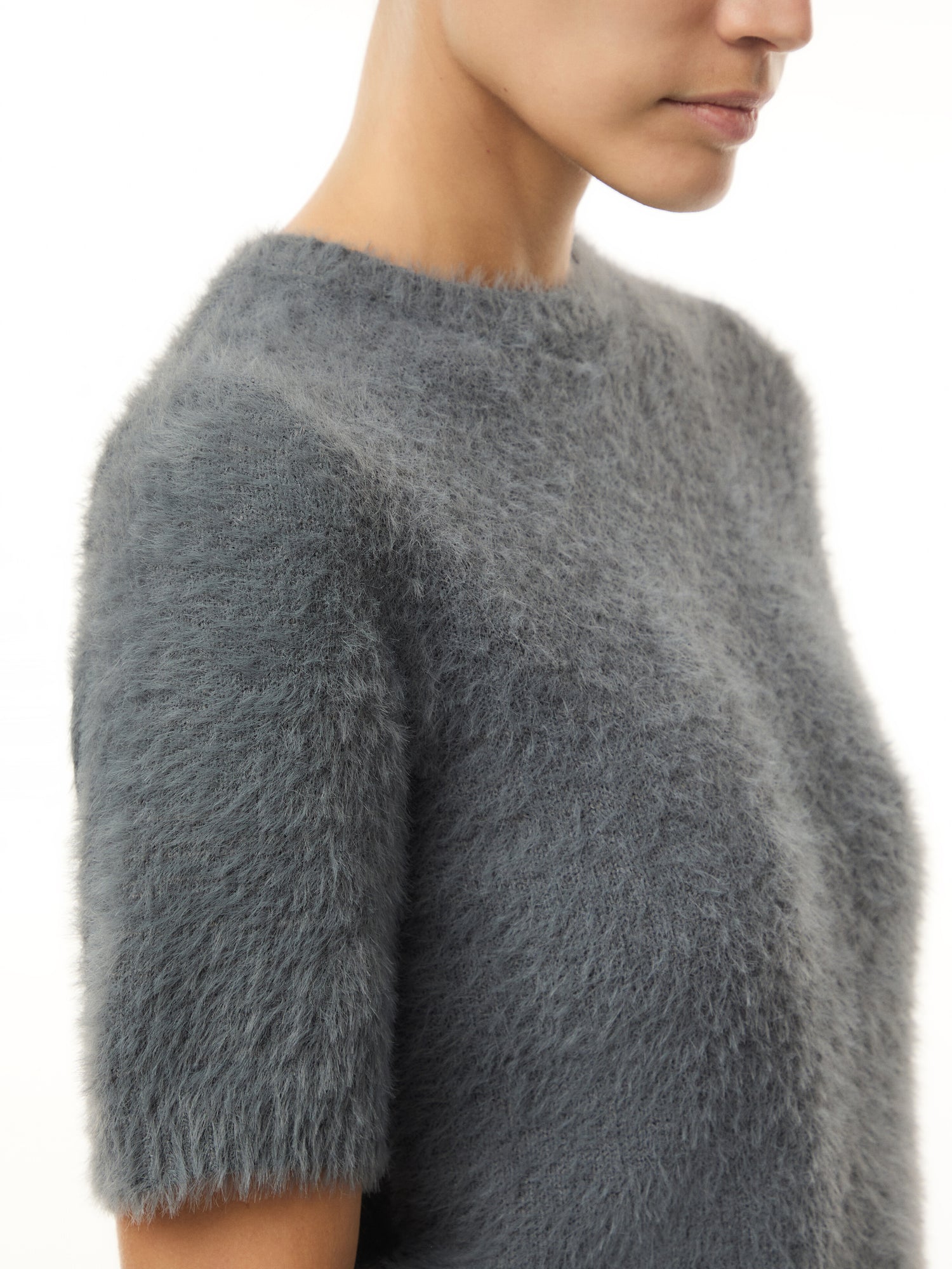 Kelly Cropped Knit T-Shirt