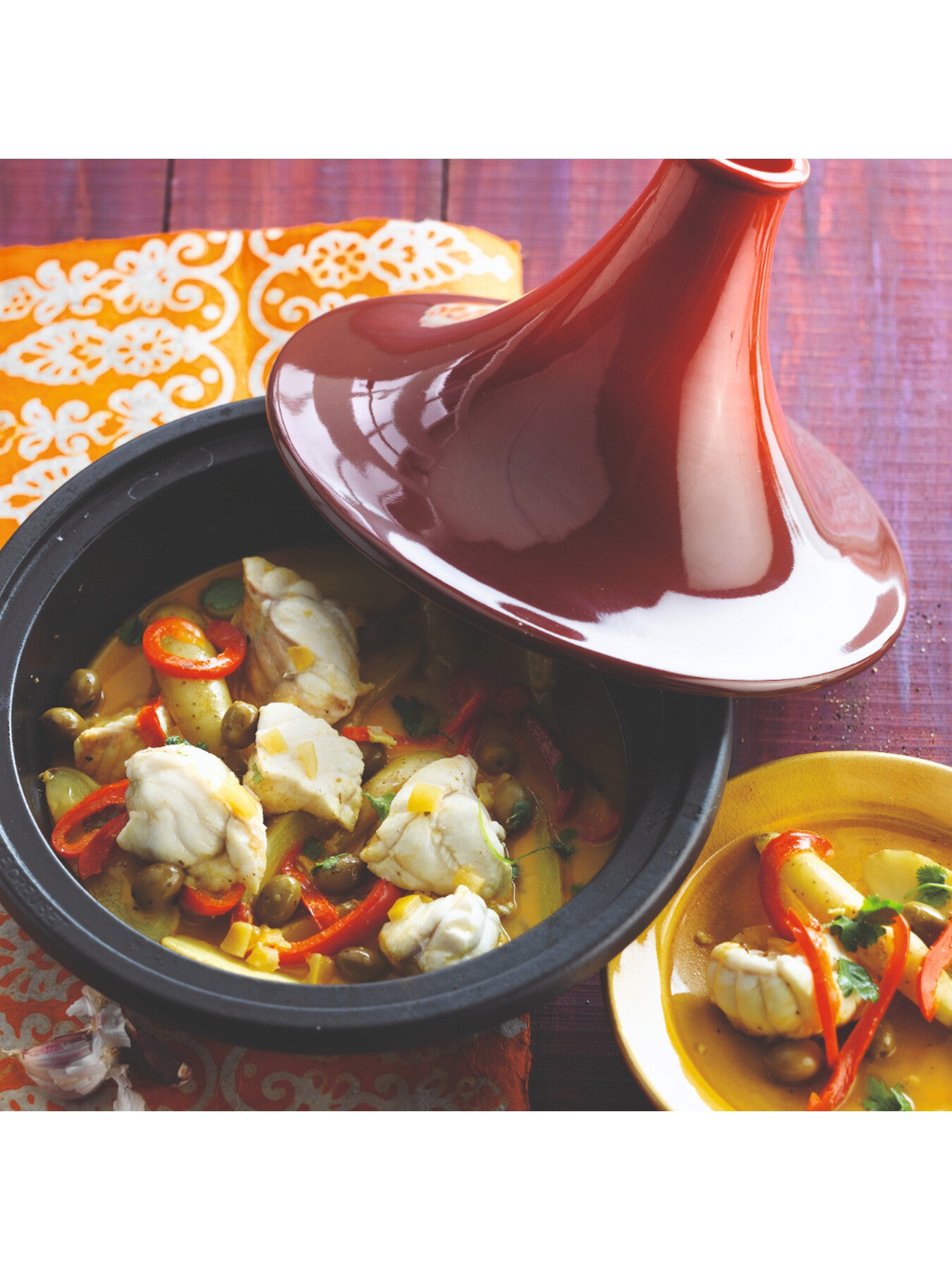 Cast Iron Tagine Cerise