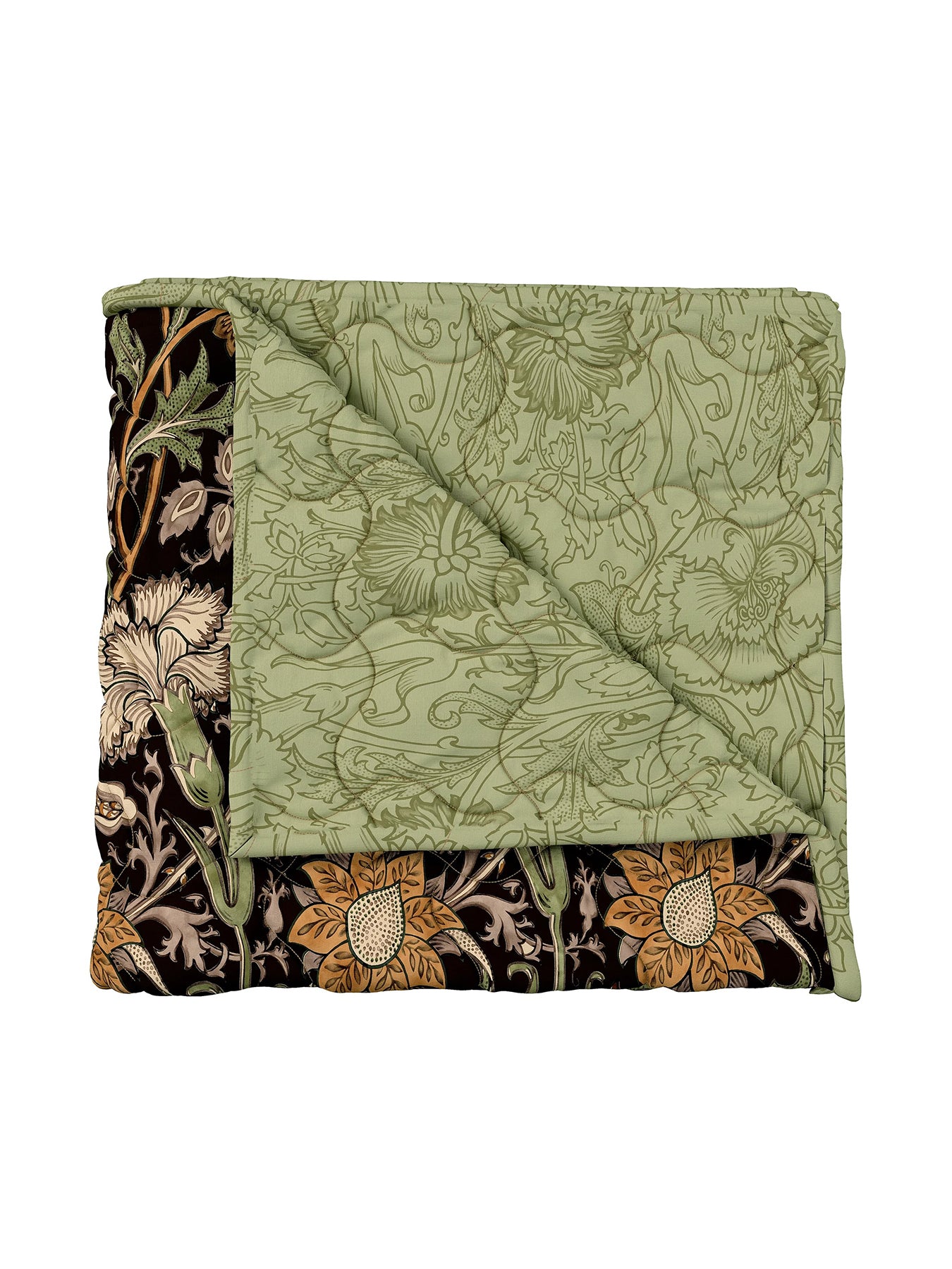 Rose Duvet Cover Set Green