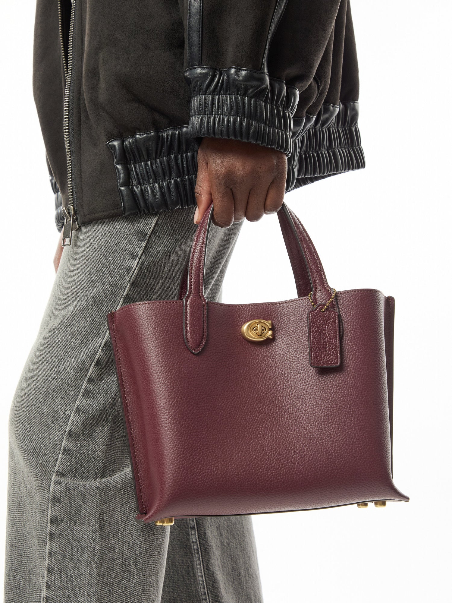 Willow Tote Bag 24 Merlot