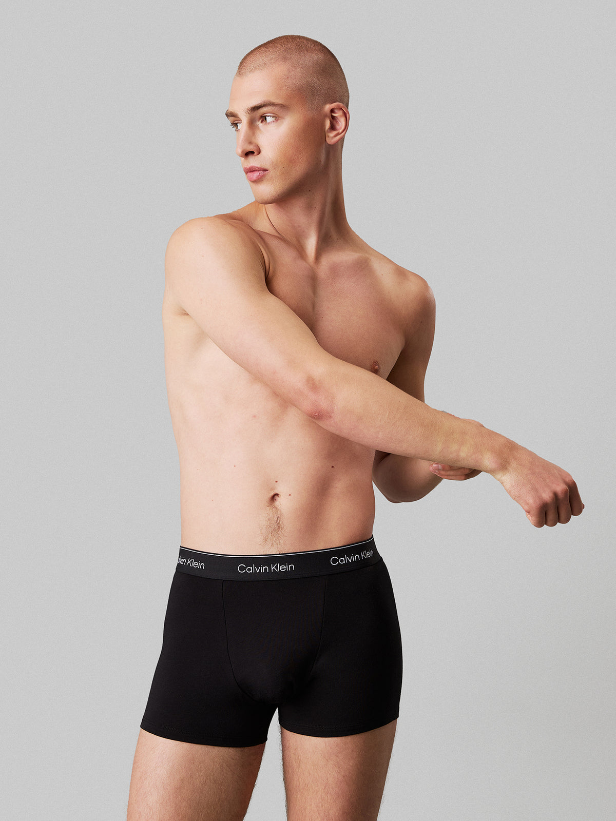 3 Pack Icon Cotton Stretch Trunks Black