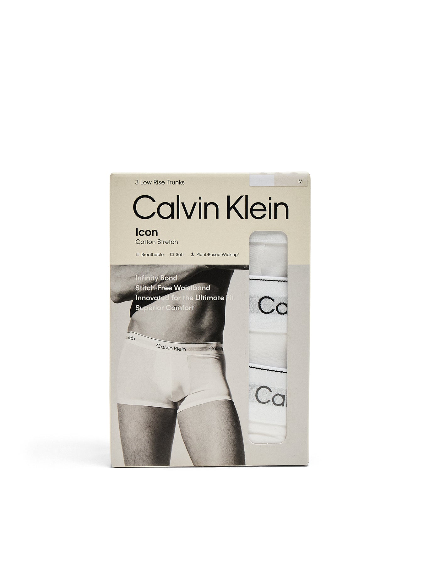 3 Pack Icon Cotton Stretch