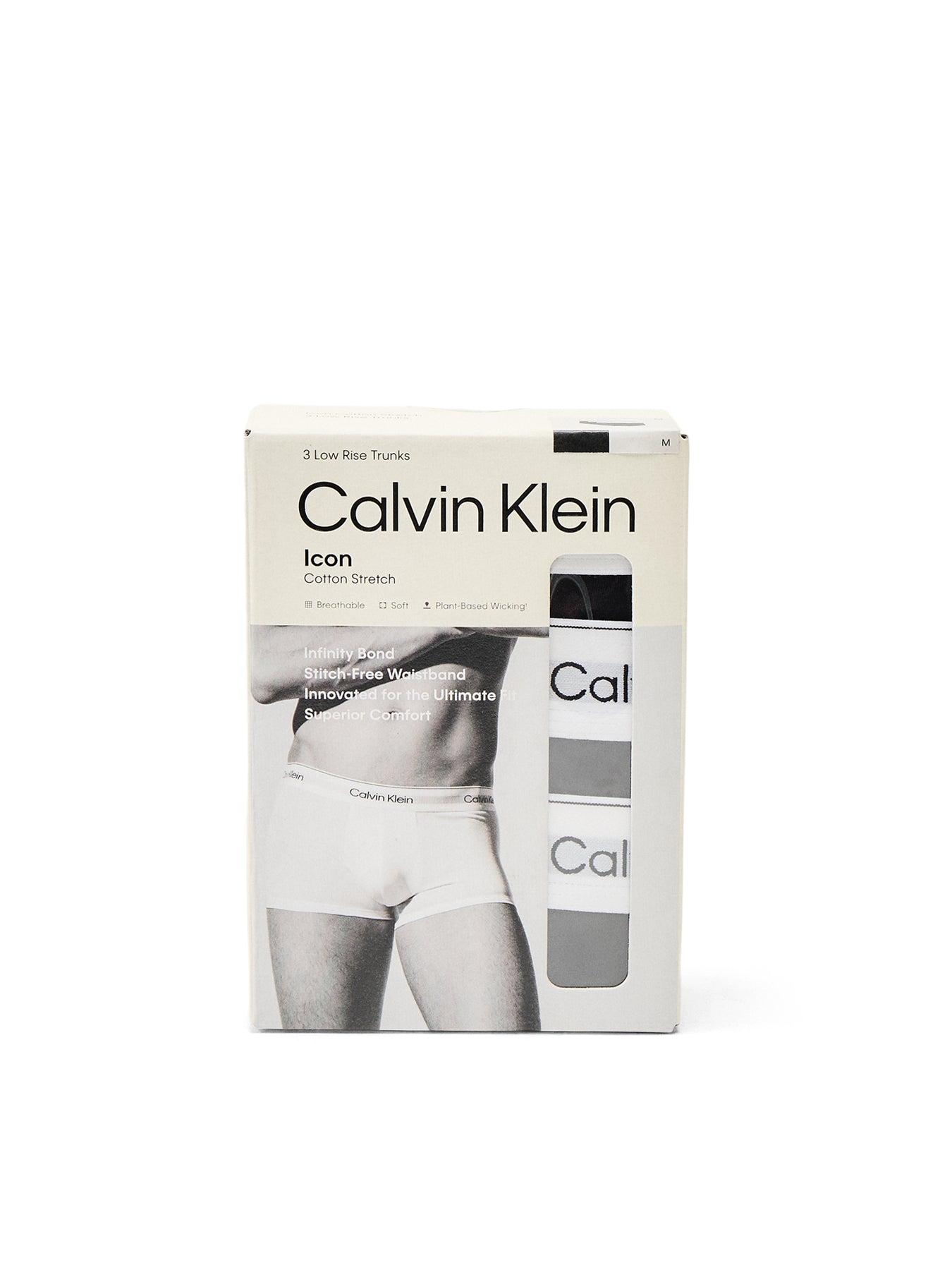 3 Pack Icon Cotton Stretch