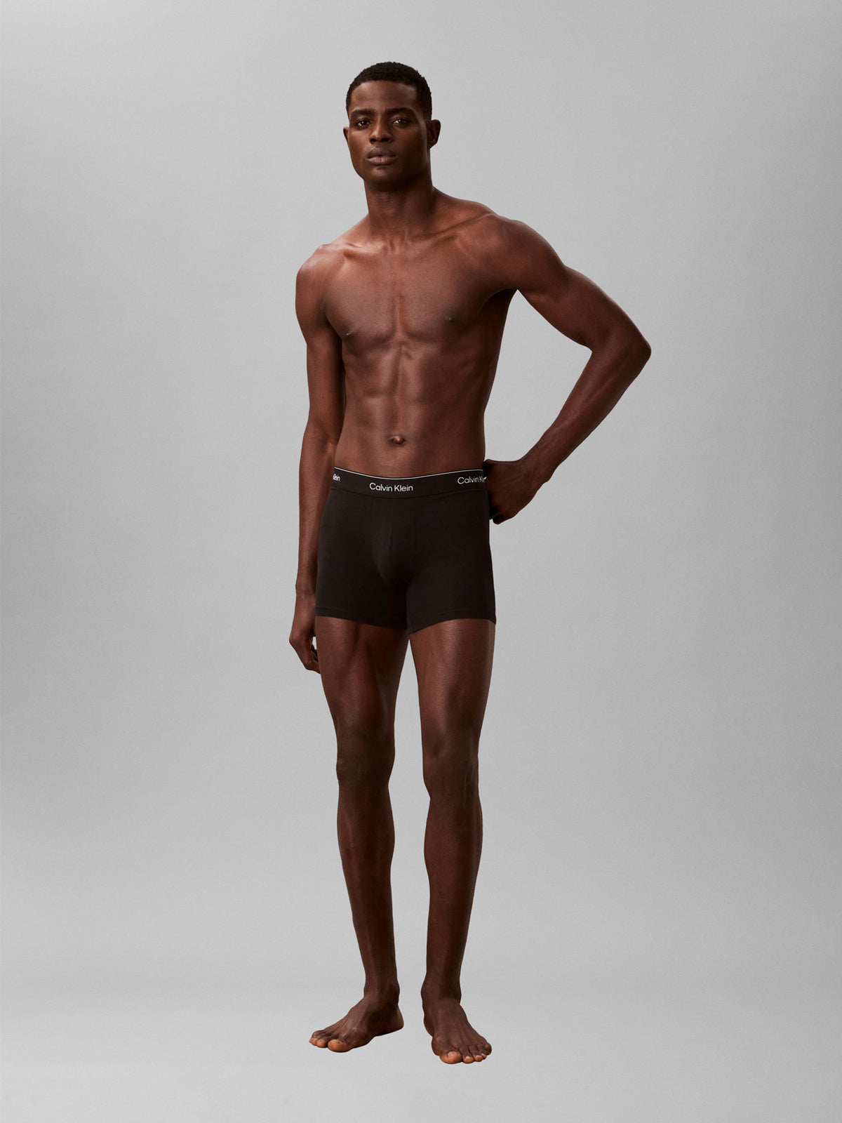 3 Pack Icon Cotton Stretch Trunks Black