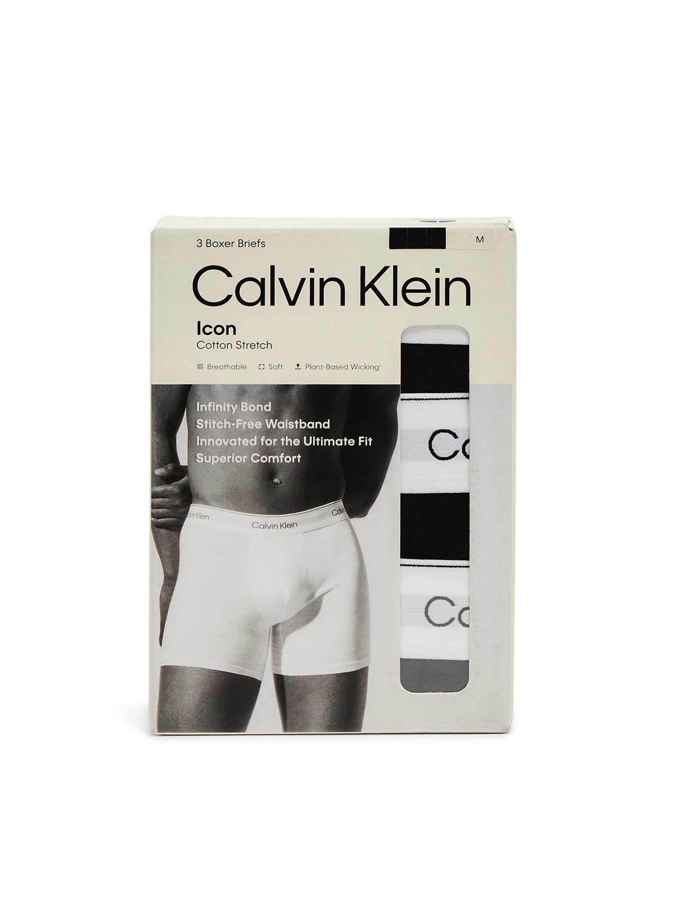 3 Pack Icon Cotton Stretch