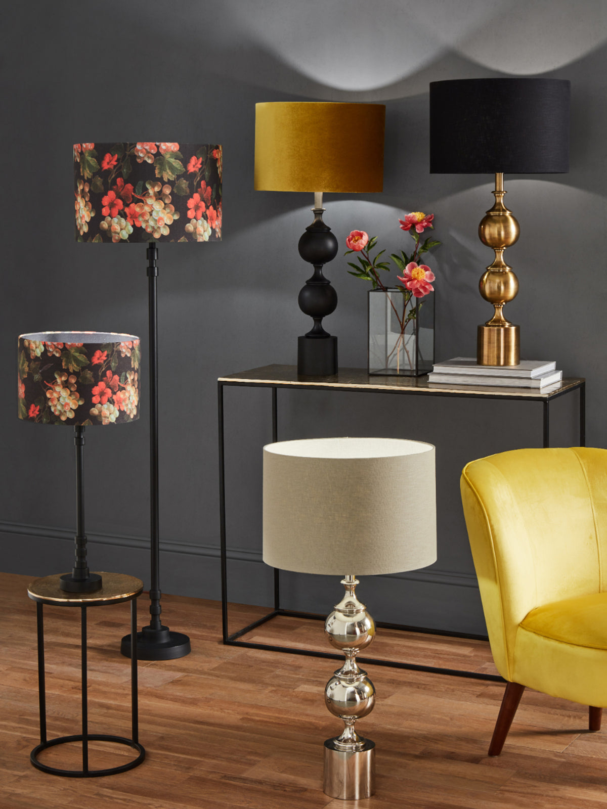 Matte Black Metal Lamp Base Black