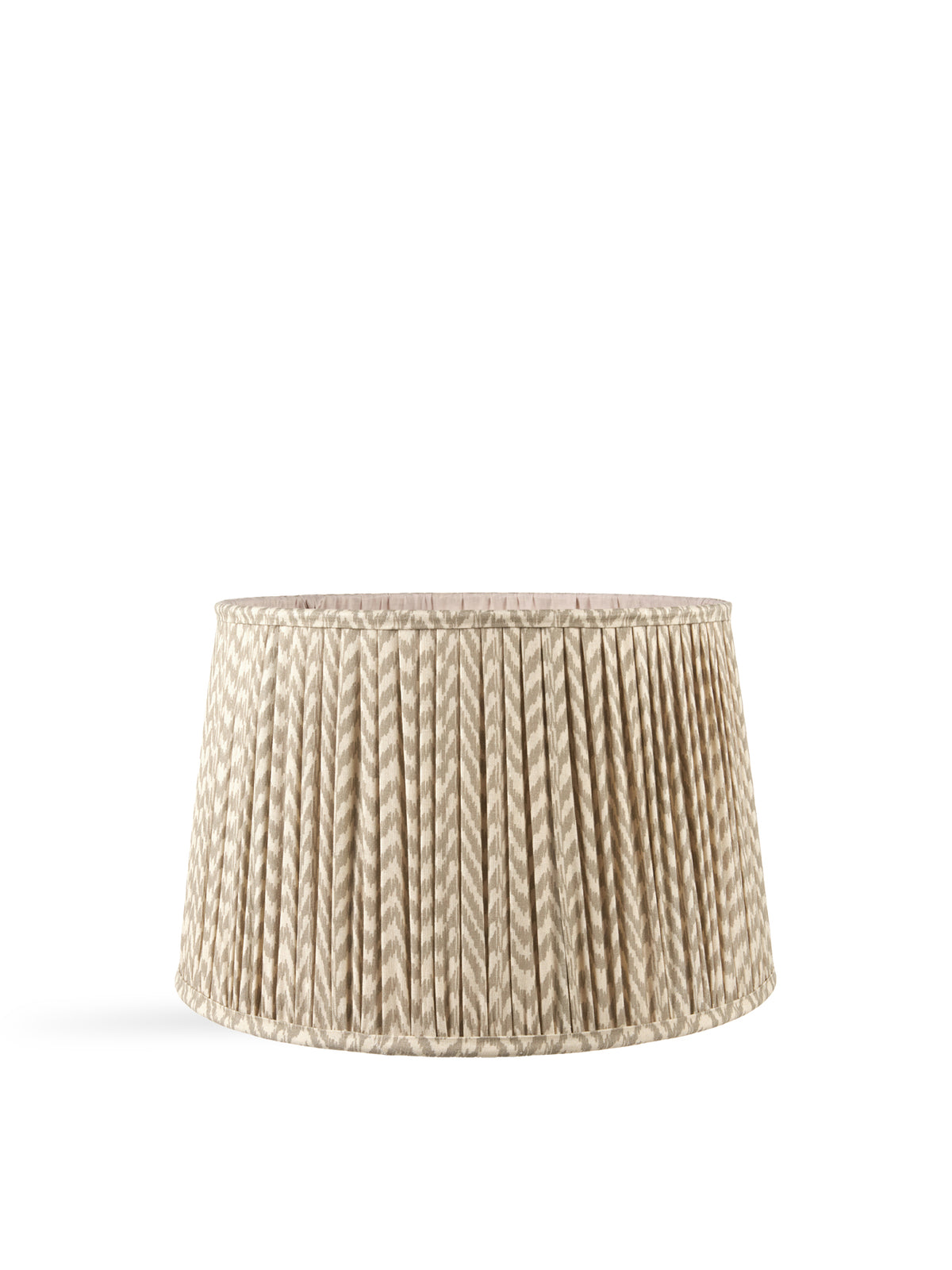 Chevron Mushroom Pleat Shade Beige 50cm