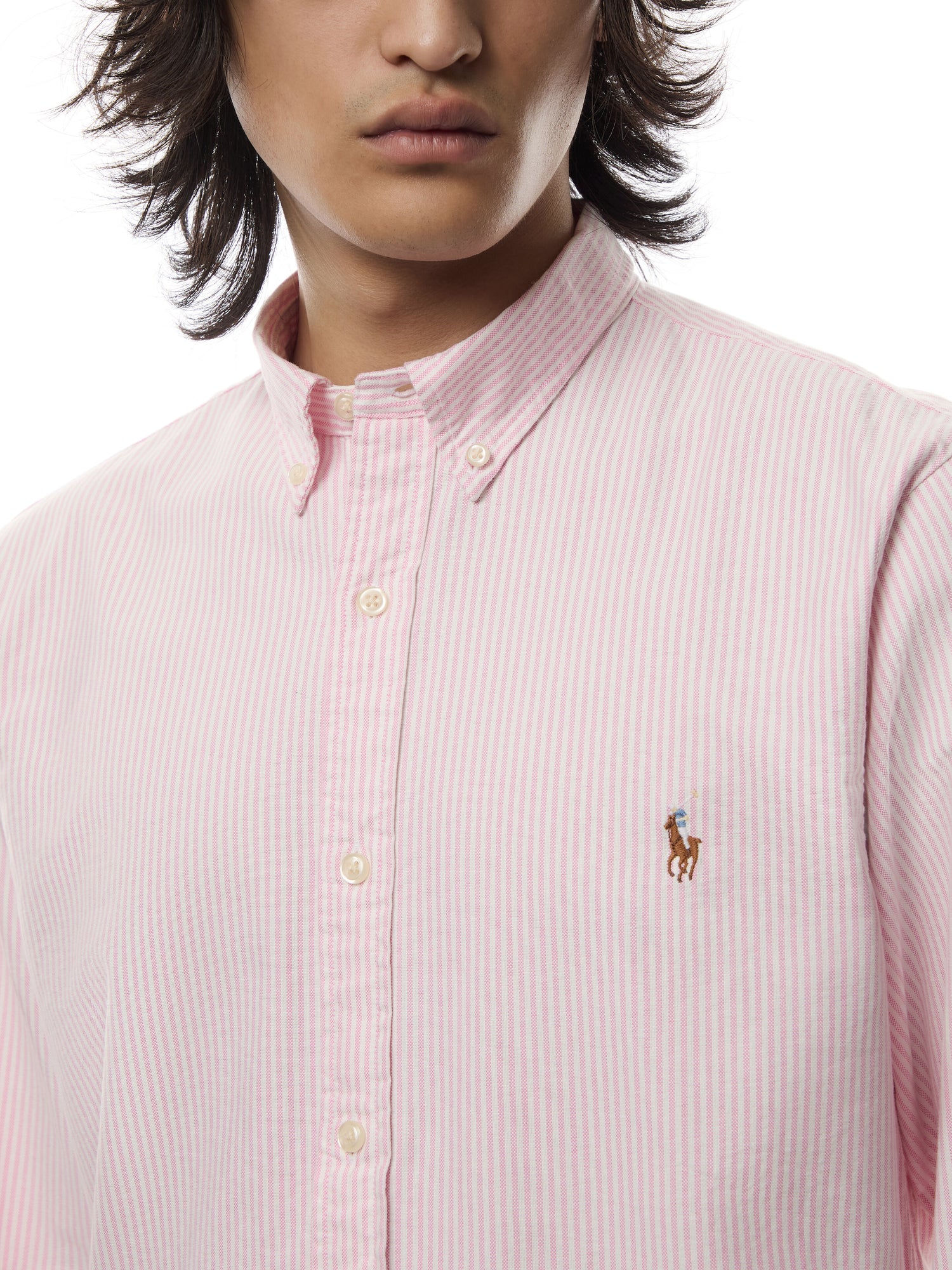 Slim Fit Striped Oxford Shirt
