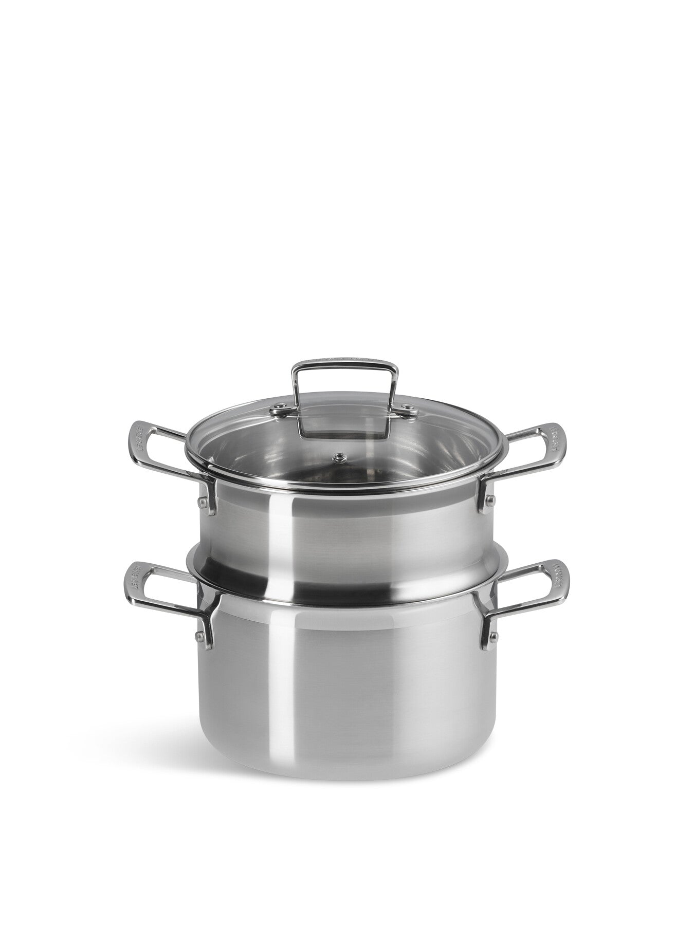 3-Ply Casserole with Steamer and Lid 20cm