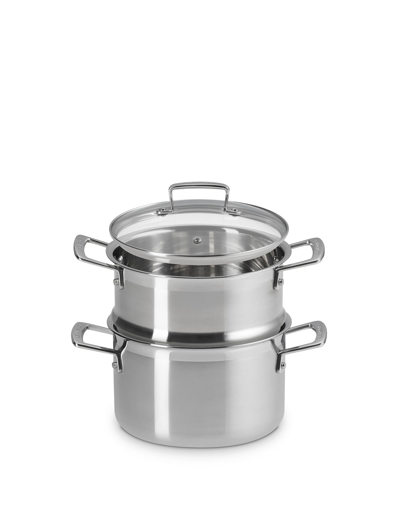 3-Ply Casserole with Steamer and Lid 20cm