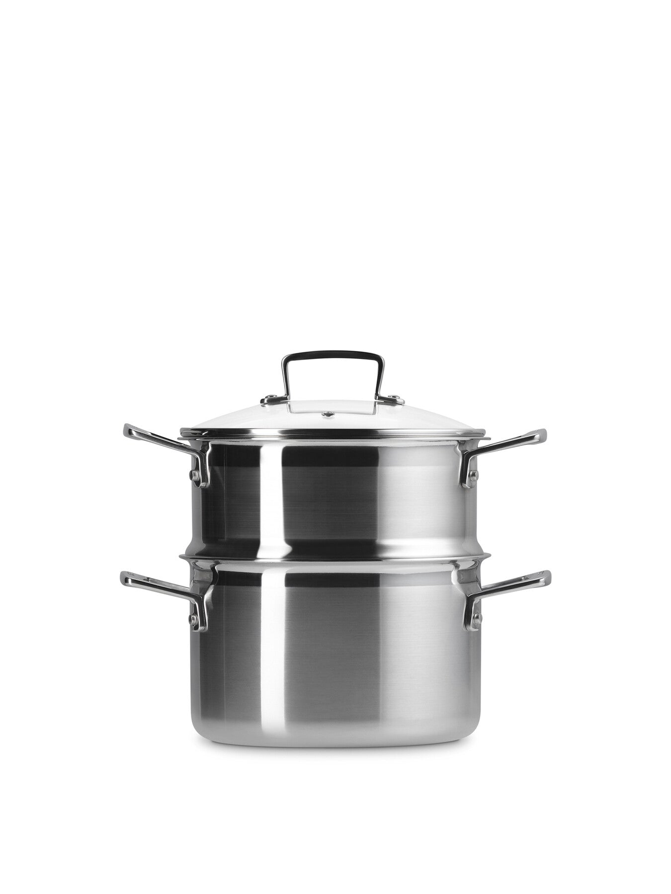3-Ply Casserole with Steamer and Lid 20cm