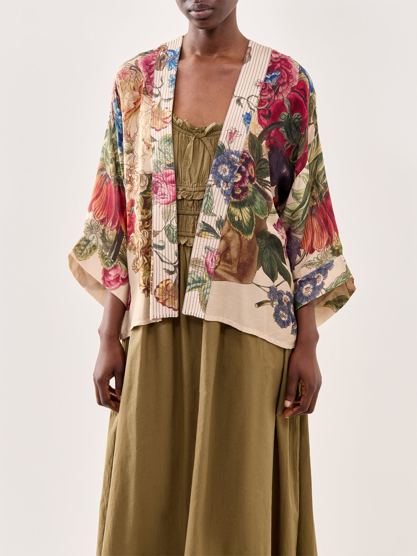 Short Kimono Primula Stone