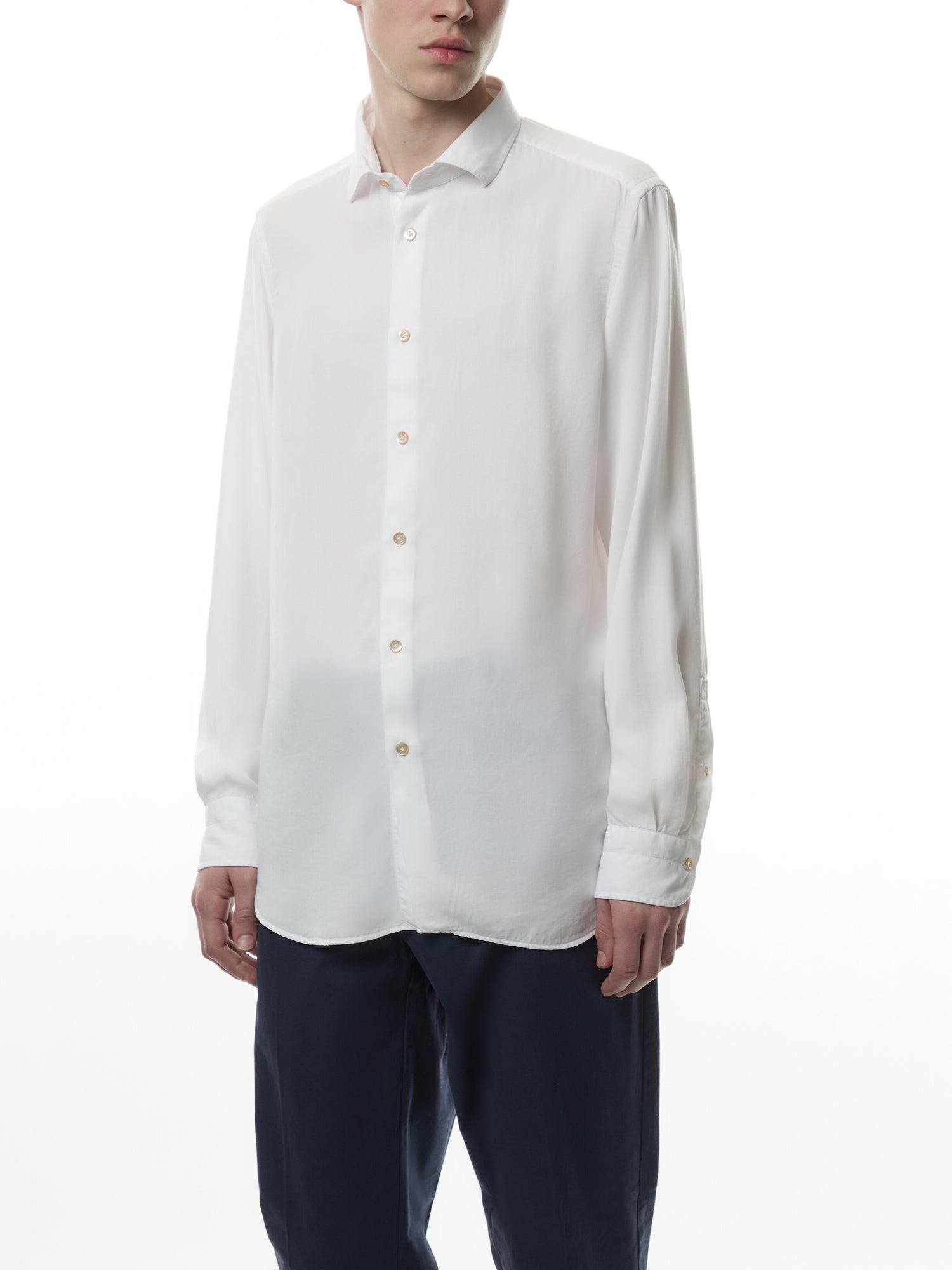 Jersey Cut Away Collar Shirt