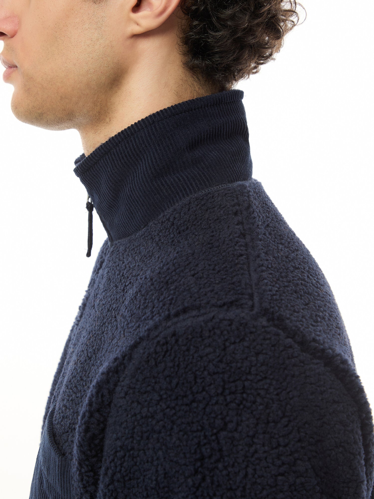 Sherpa Trucker Quarter Zip Sweatshirt